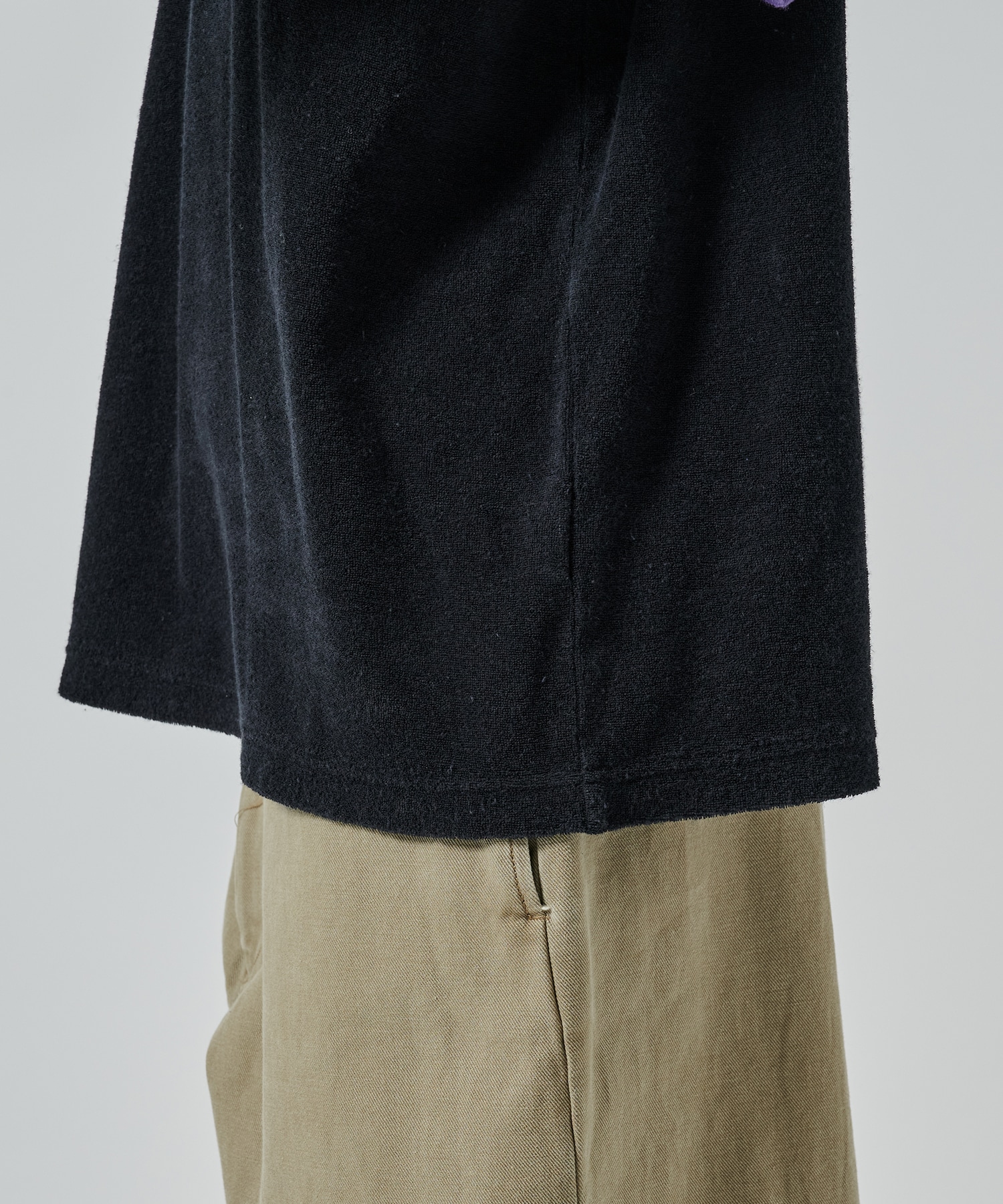 ORGANIC COTTON PILE RINGER PILE TEE MARKAWARE/marka