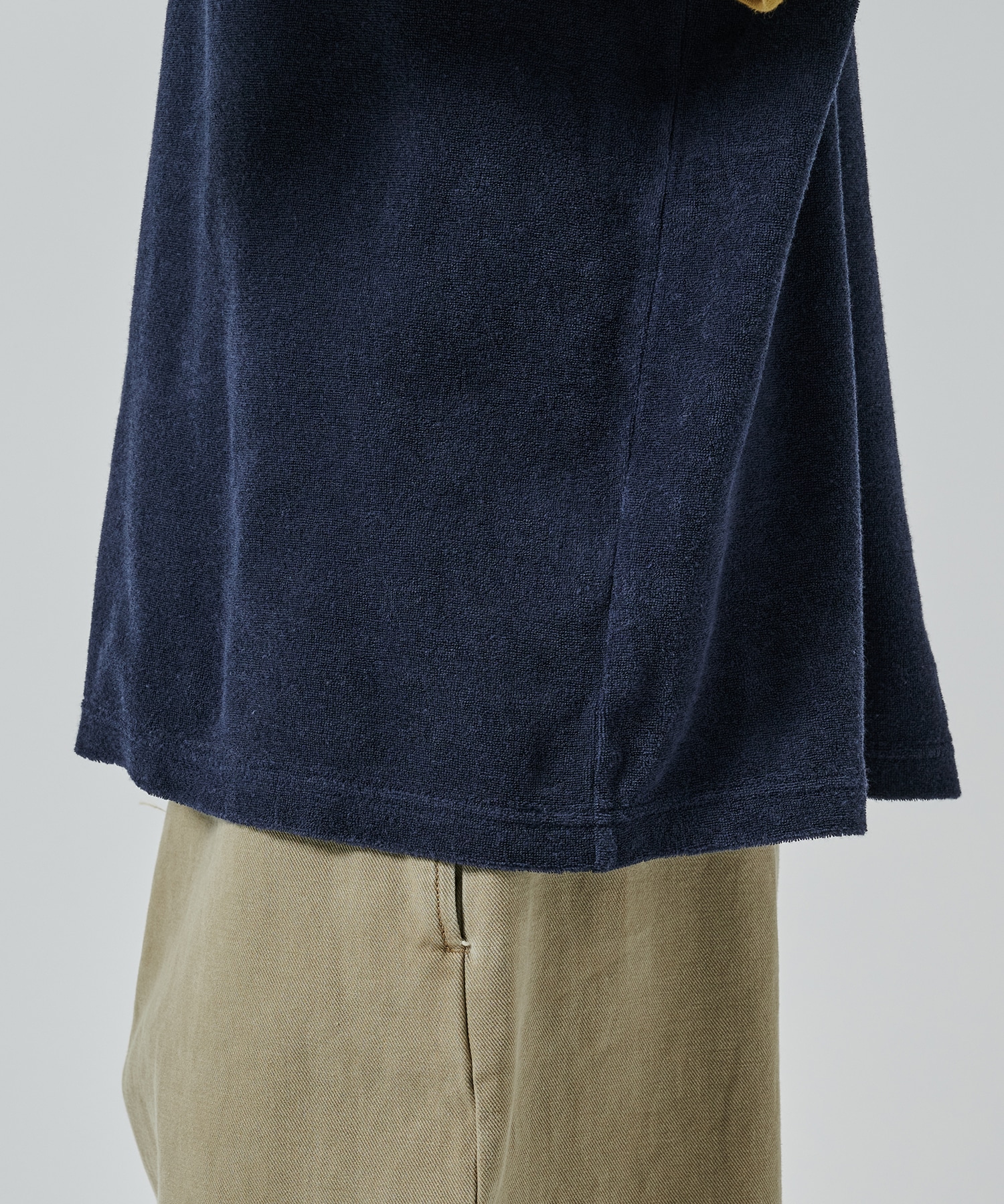 ORGANIC COTTON PILE RINGER PILE TEE MARKAWARE/marka
