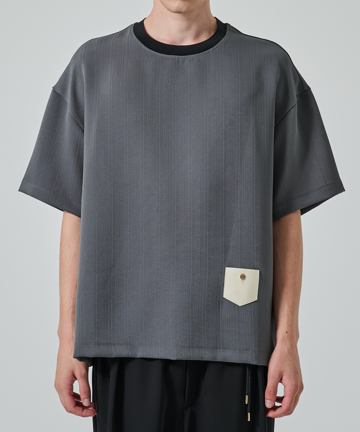 別注 Minimal Pocket S/S PLEATS TEE CULLNI