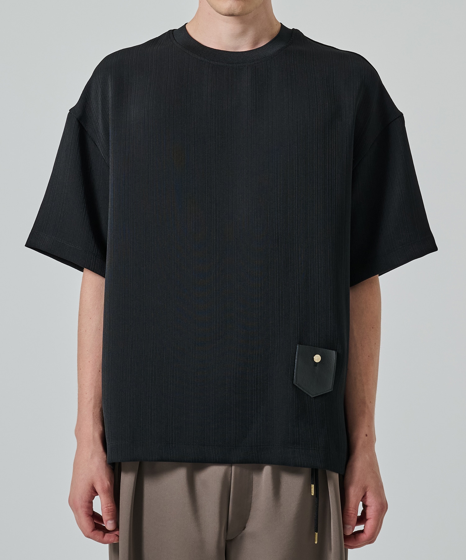 別注 Minimal Pocket S/S PLEATS TEE CULLNI