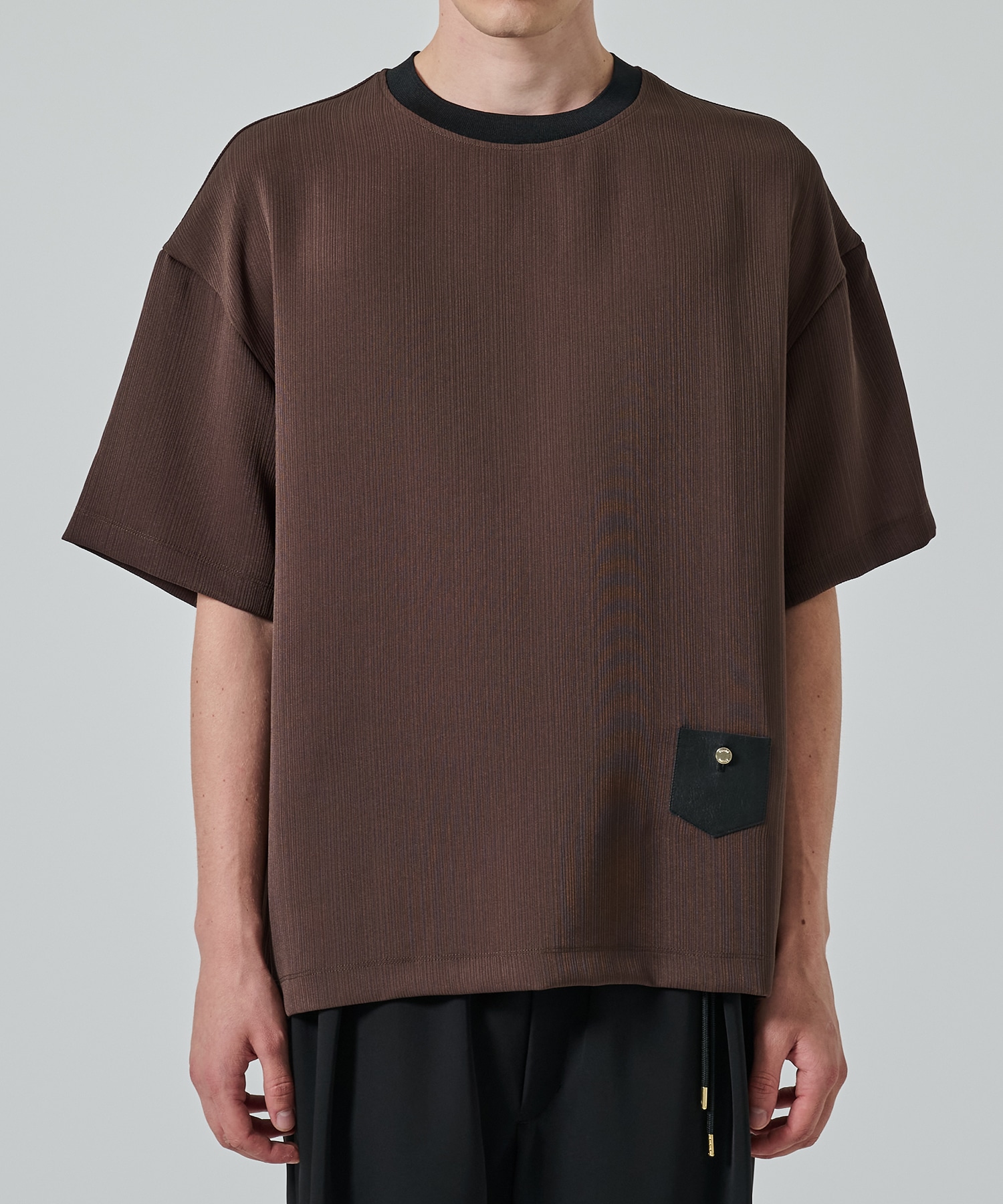 別注 Minimal Pocket S/S PLEATS TEE CULLNI