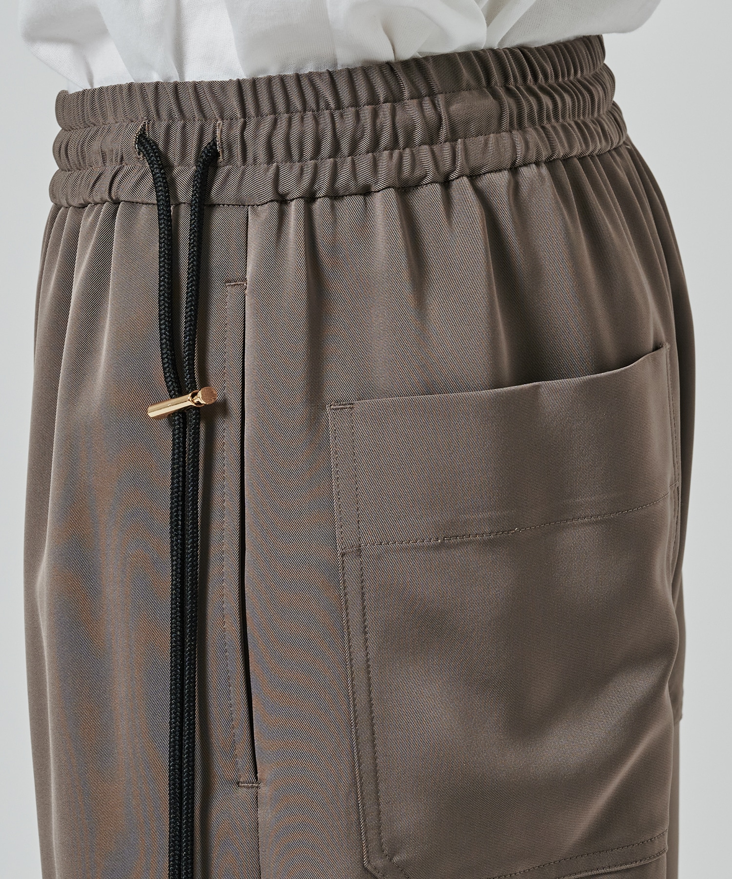 Dry Stretch Twill Side Drawstring Relux Wide Pant CULLNI