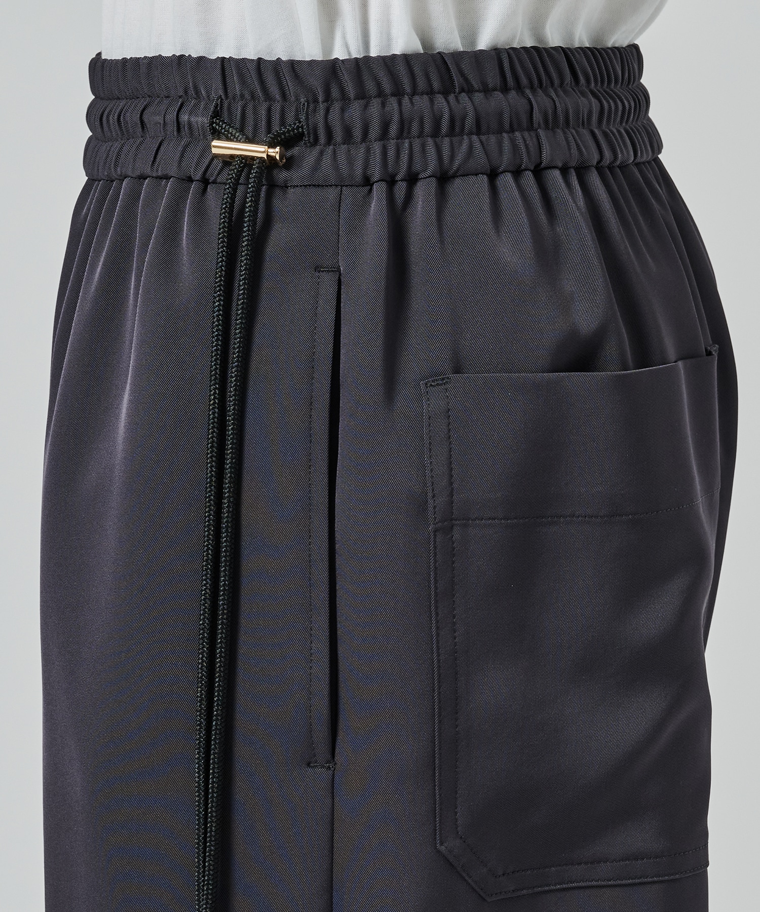 Dry Stretch Twill Side Drawstring Relux Wide Pant CULLNI
