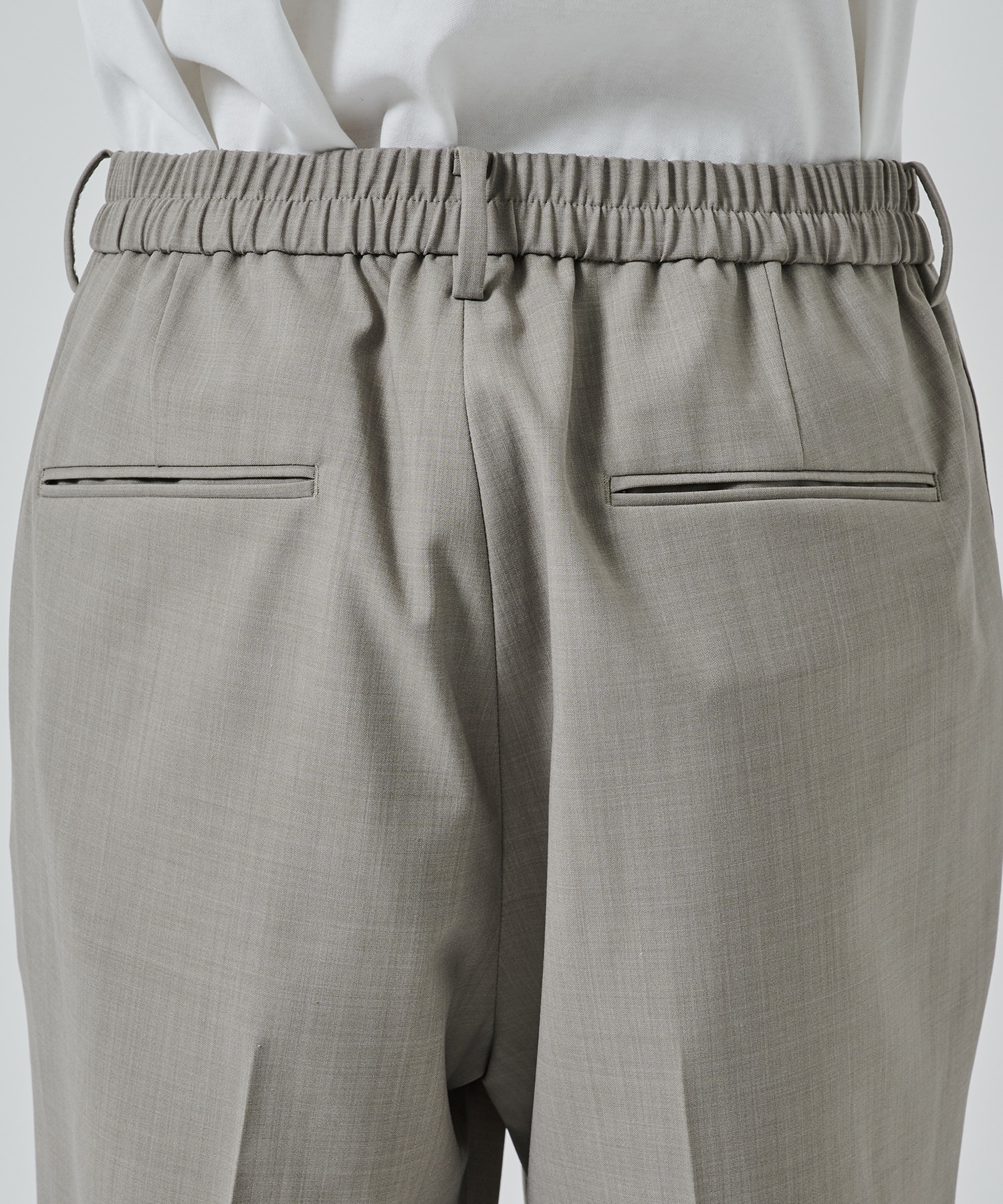 SUMMER WOOL TAPERED SLACKS STUDIOUS