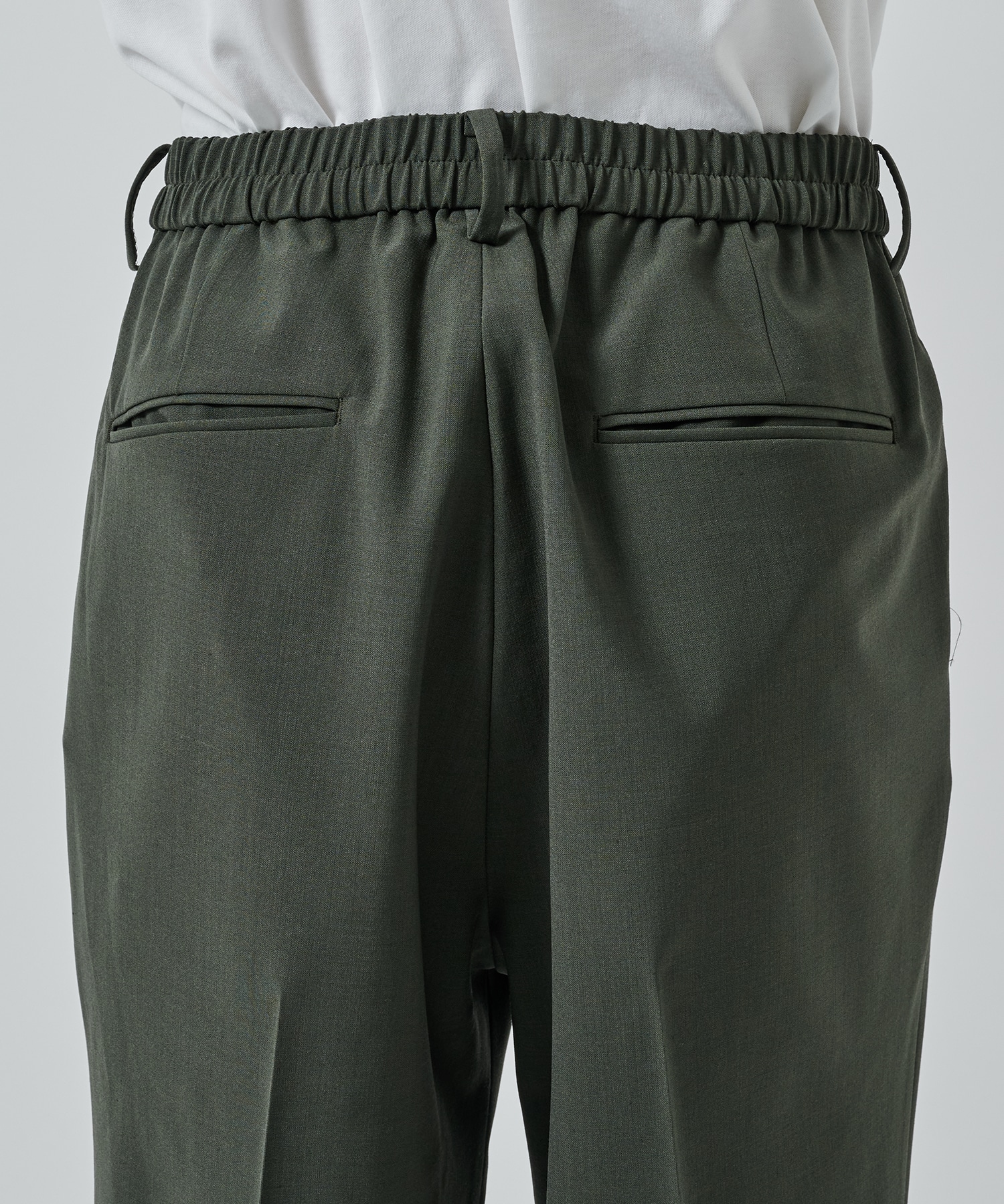 SUMMER WOOL TAPERED SLACKS STUDIOUS