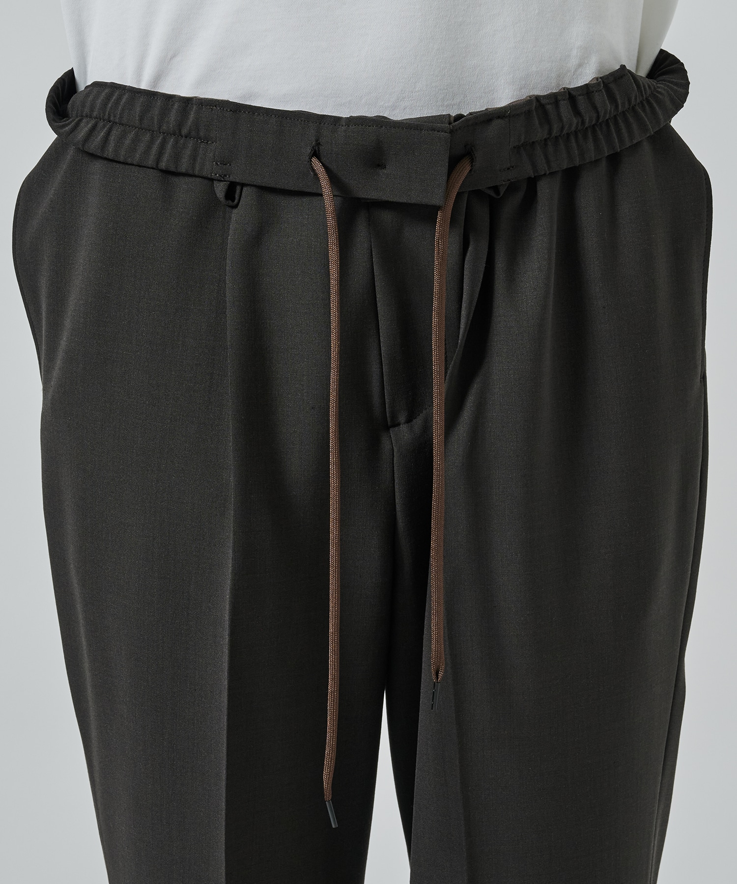 SUMMER WOOL TAPERED SLACKS STUDIOUS