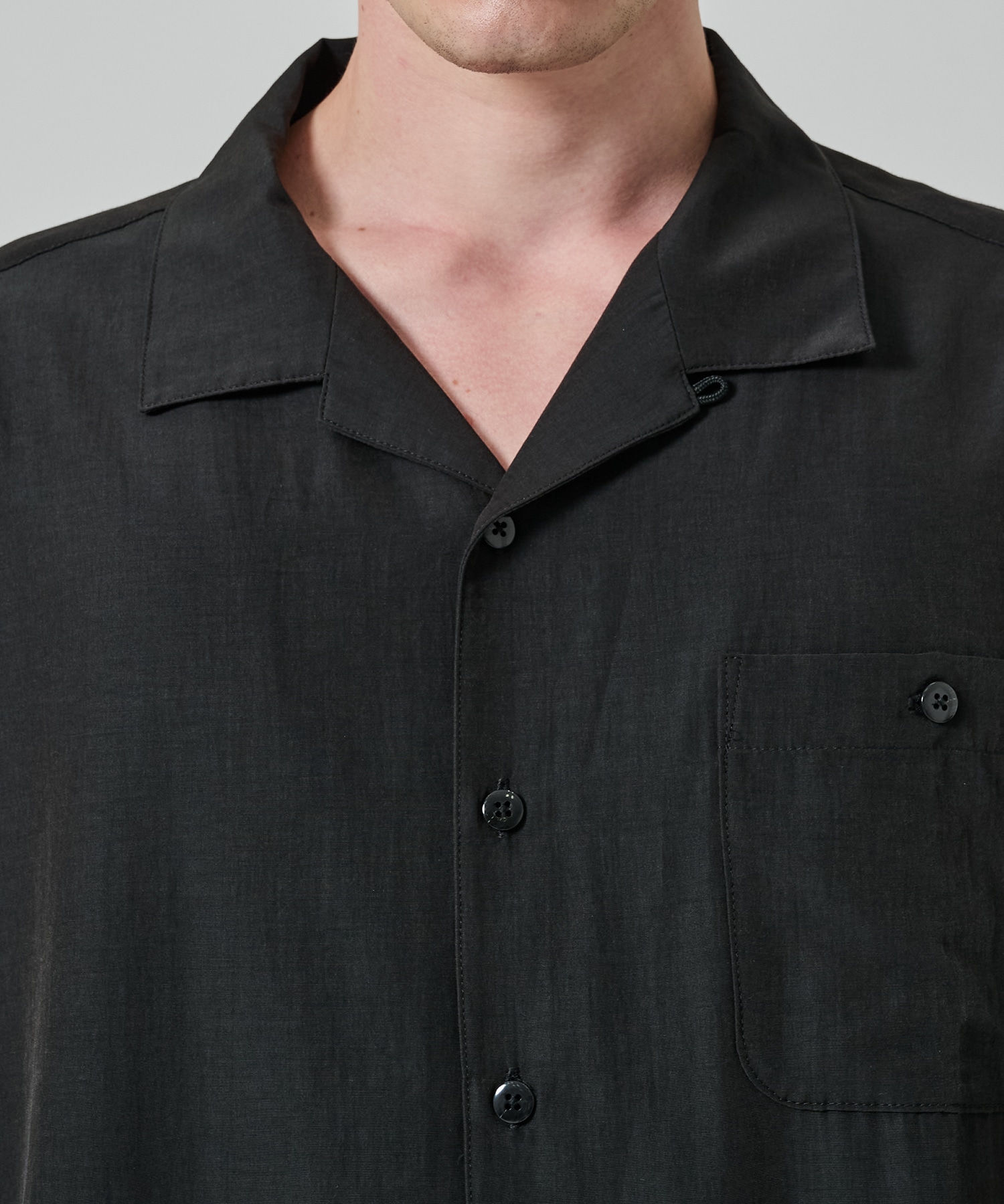別注 Short Sleeve Open Collar Shirt soe