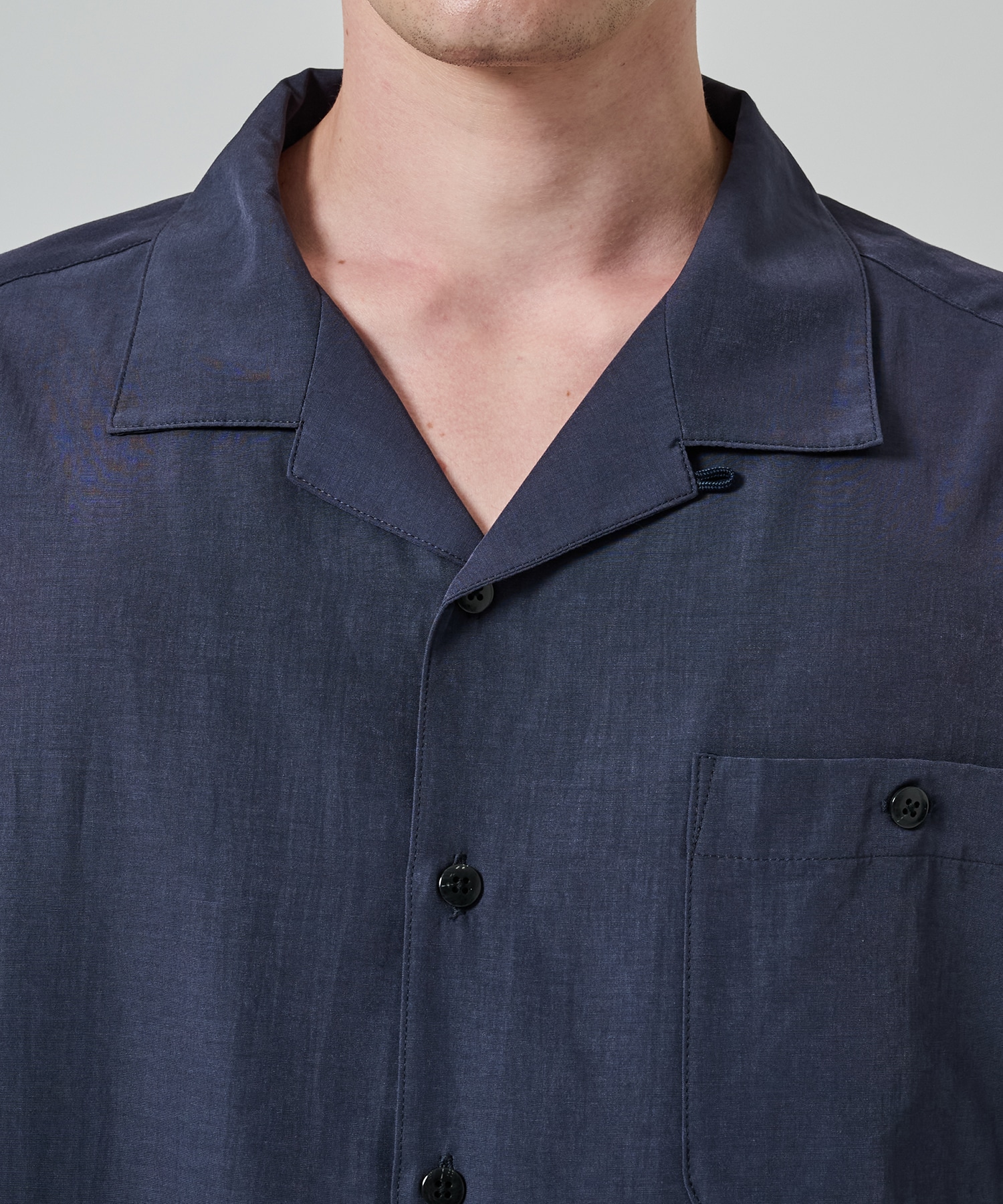別注 Short Sleeve Open Collar Shirt soe