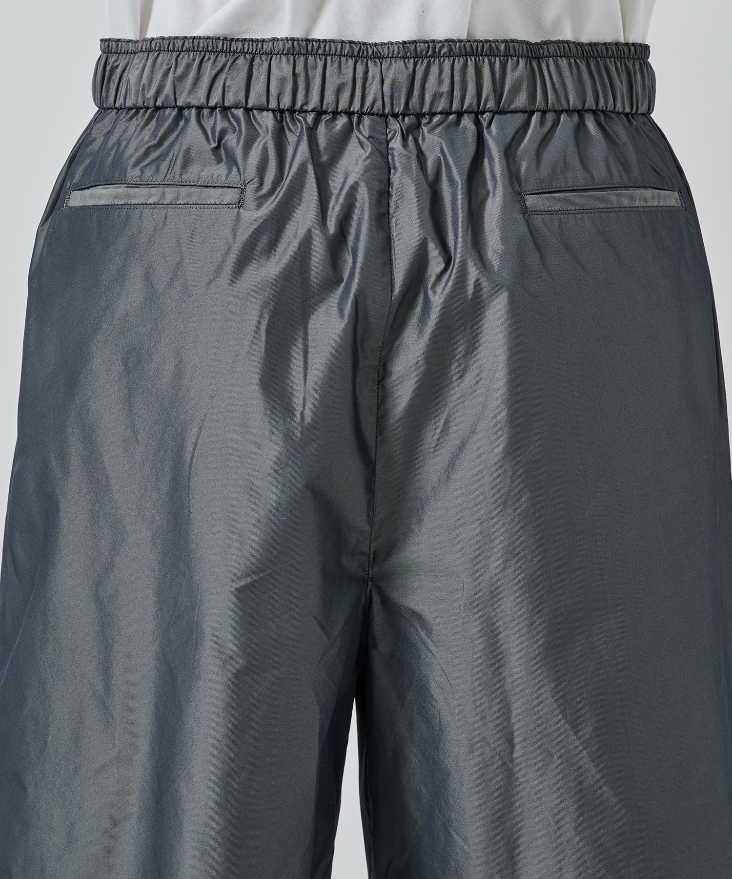リサイクルポリエステル×シルクタフタ / ワイドショーツ MARKAWARE/marka