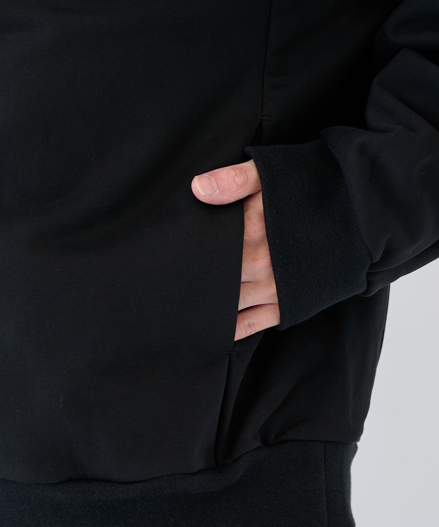 CO STRECH TERRY ZIP UP HOODIE ATTACHMENT