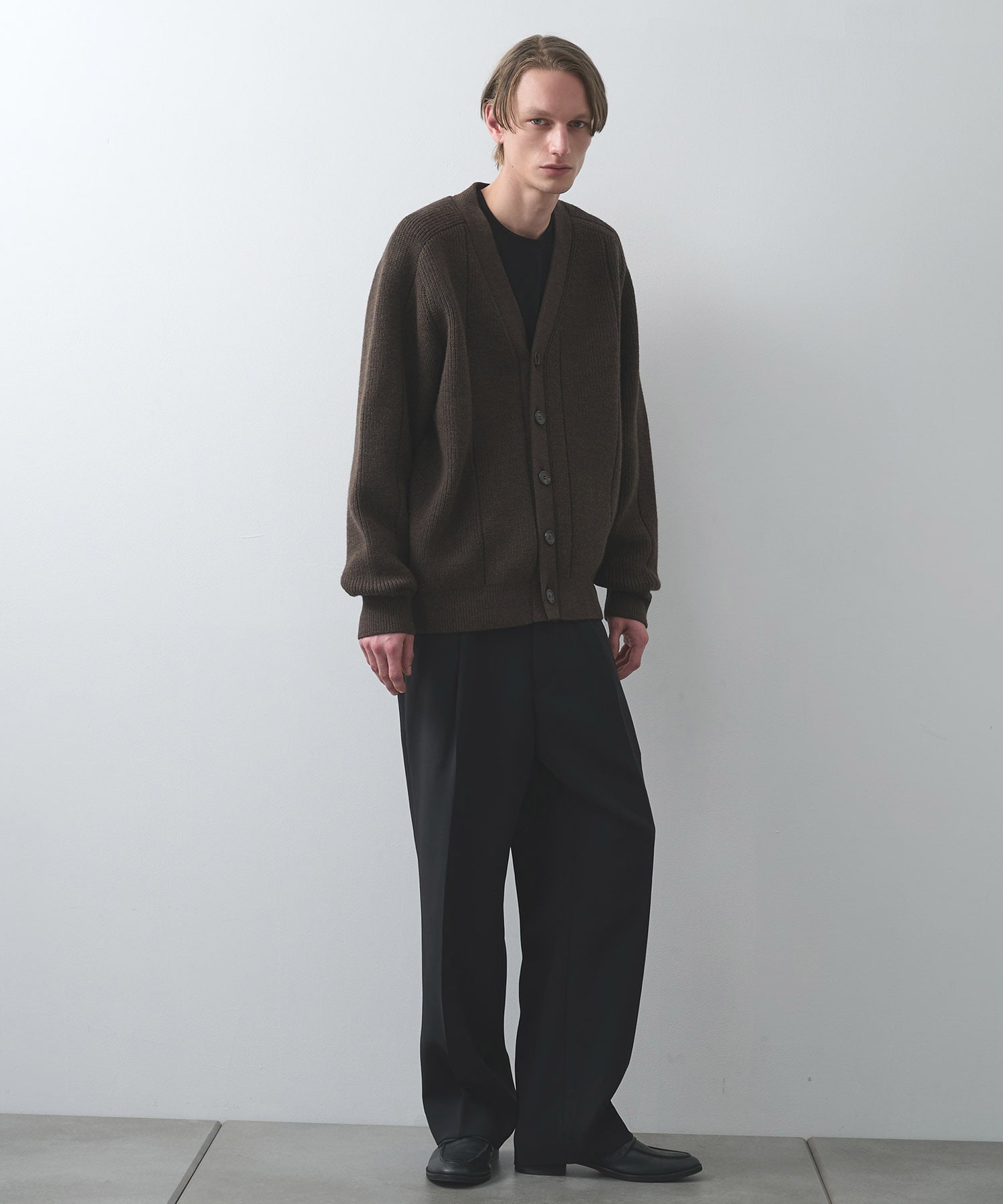 COTTON DOUBLE FACE OVERSIZED L/S TEE ATTACHMENT