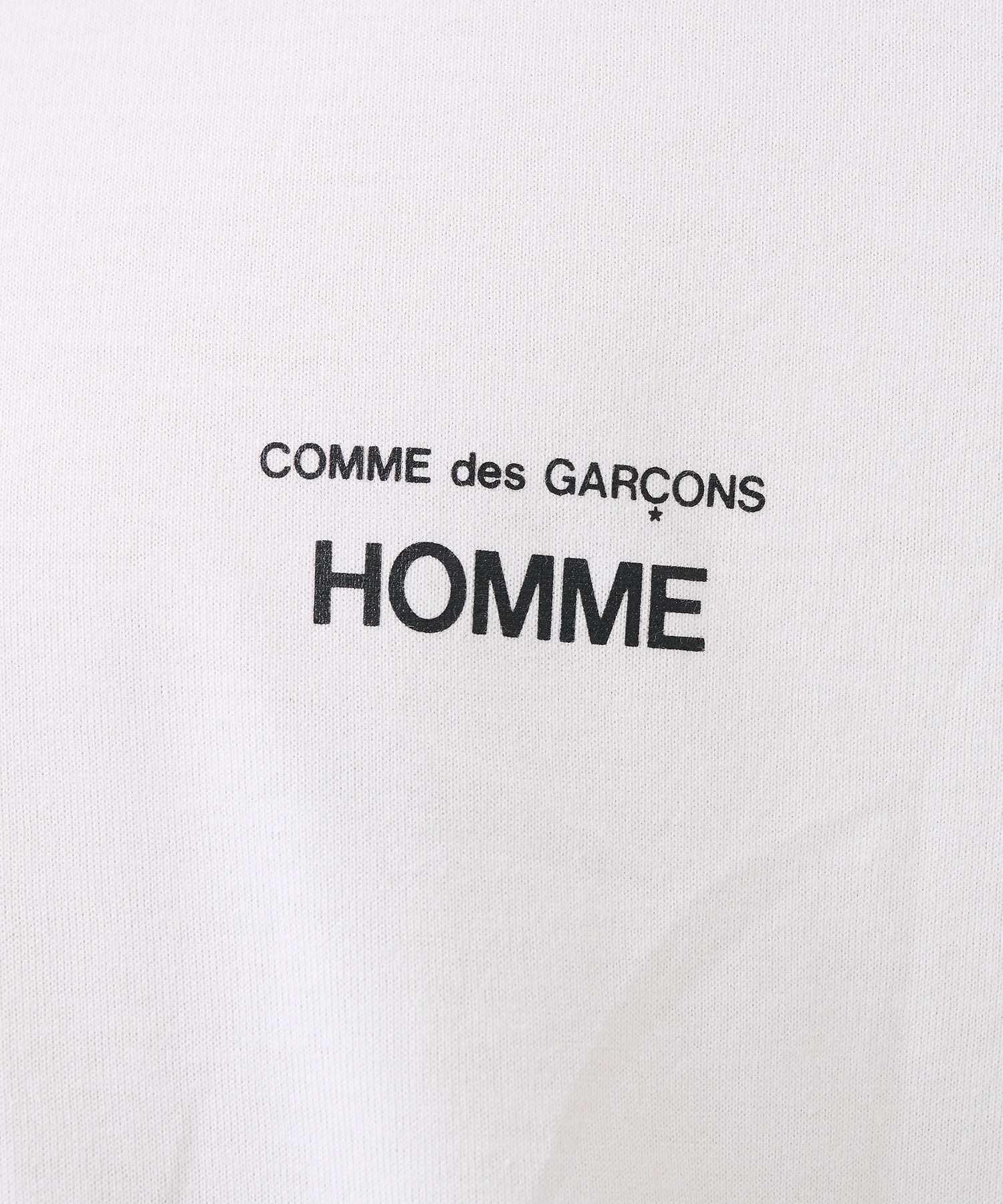 COMME des GARCONS HOMME ロゴプリント 綿天竺 半袖カットソー / HP-T101-051 COMME des GARCONS HOMME