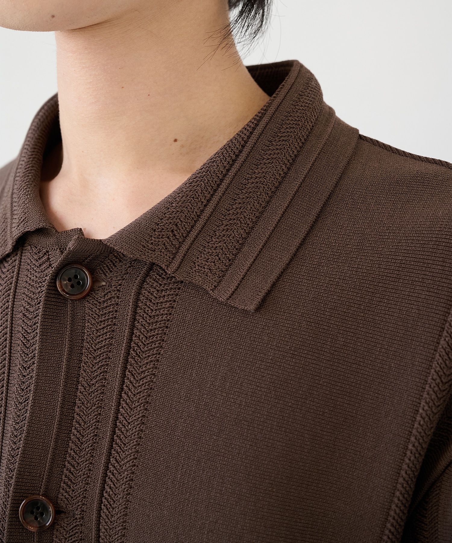 ラインニットシャツ WRAPINKNOT