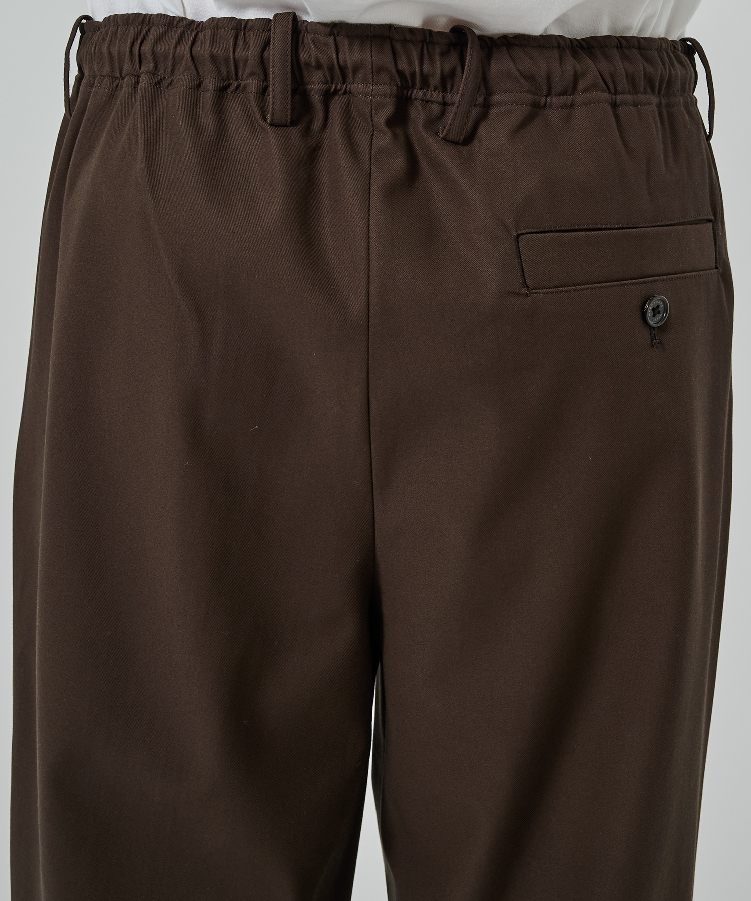 オーガニックコットン 40/2 ギャバジン / ダブルプリーテッドイージートラウザーズ MARKAWARE/marka