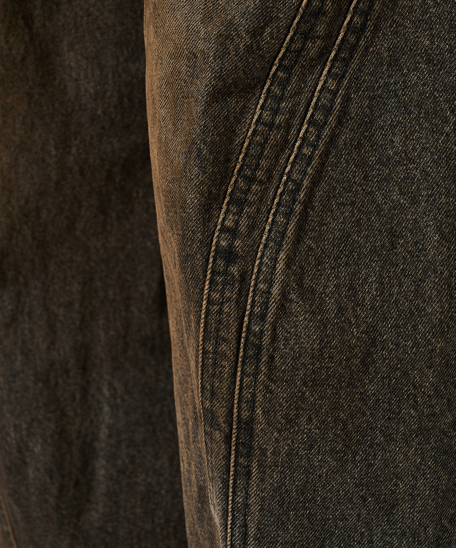 3D TWISTED WIDE LEG JEANS NVRFRGT