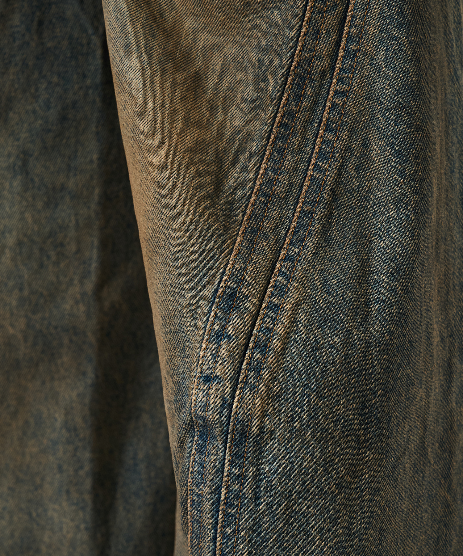 3D TWISTED WIDE LEG JEANS NVRFRGT