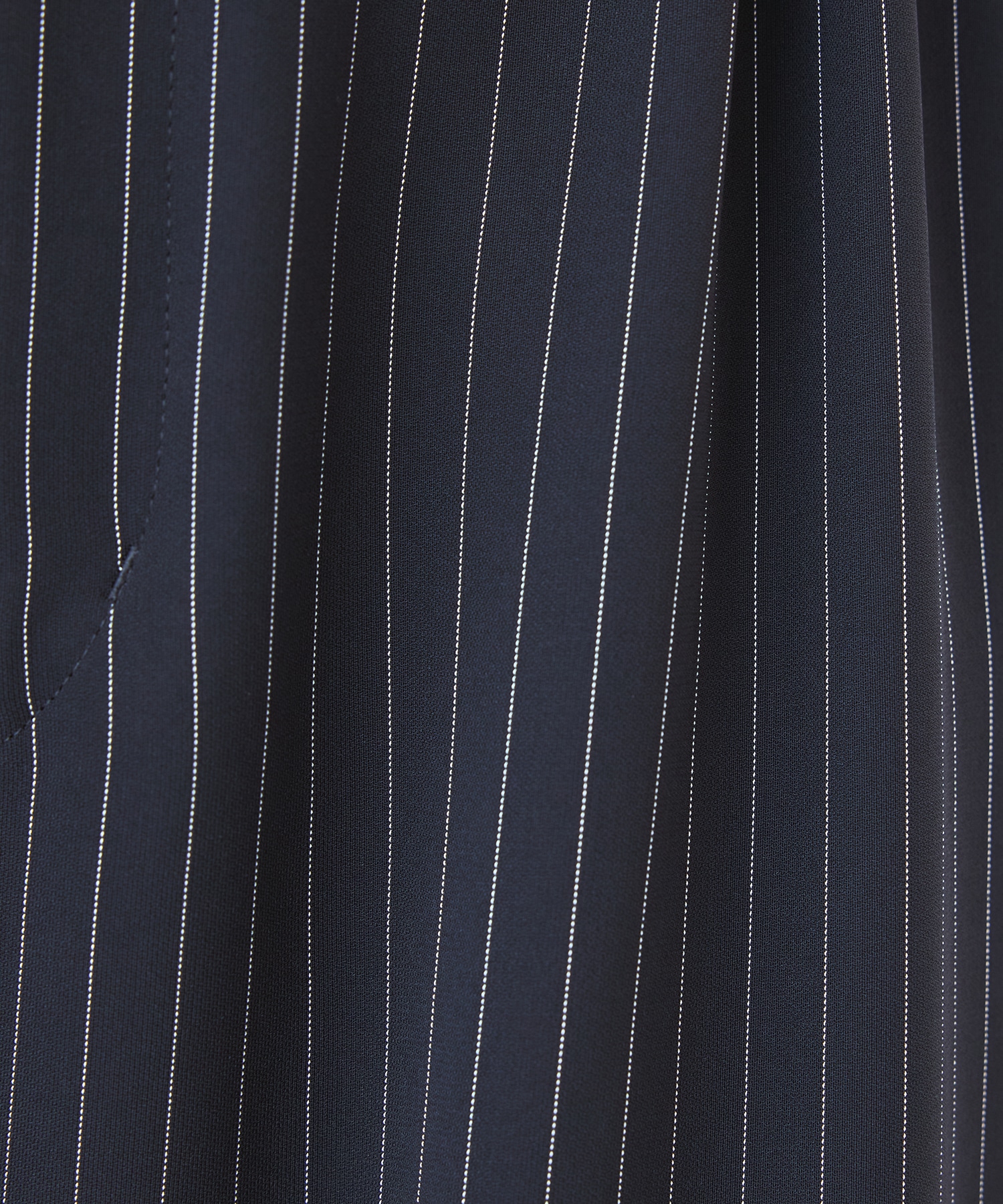 Stripe Double Cloth 3Tuck Semi Wide Pants CULLNI