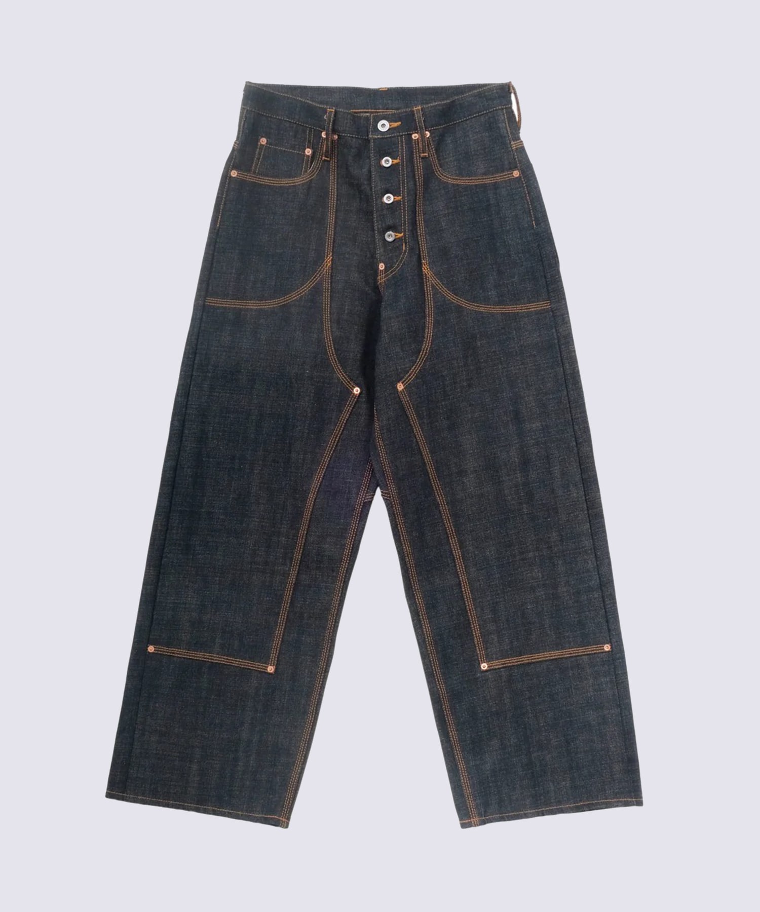 CLASSIC DOUBLE KNEE DENIM PANTS SUGARHILL
