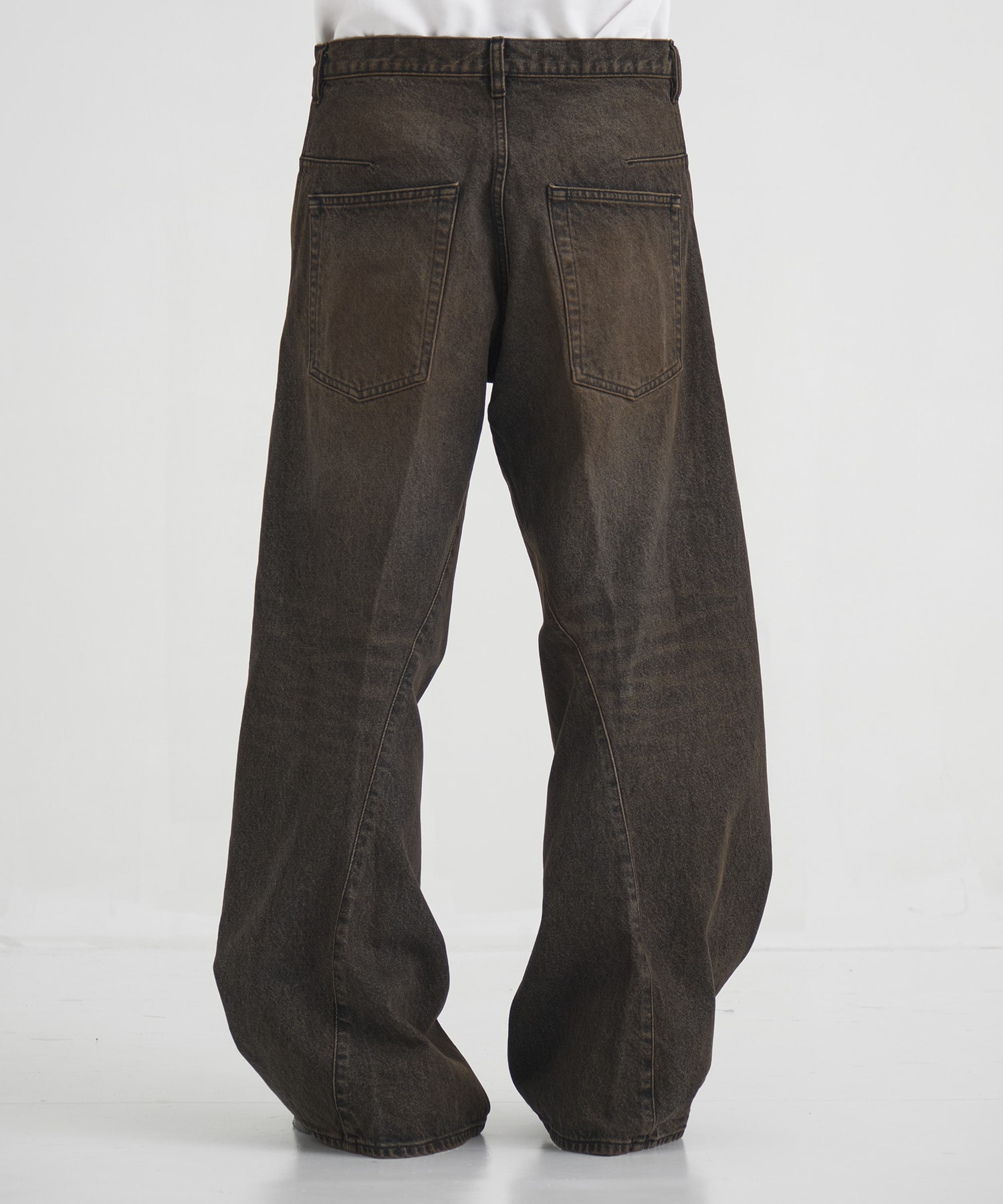 3D TWISTED WIDE LEG JEANS | NVRFRGT