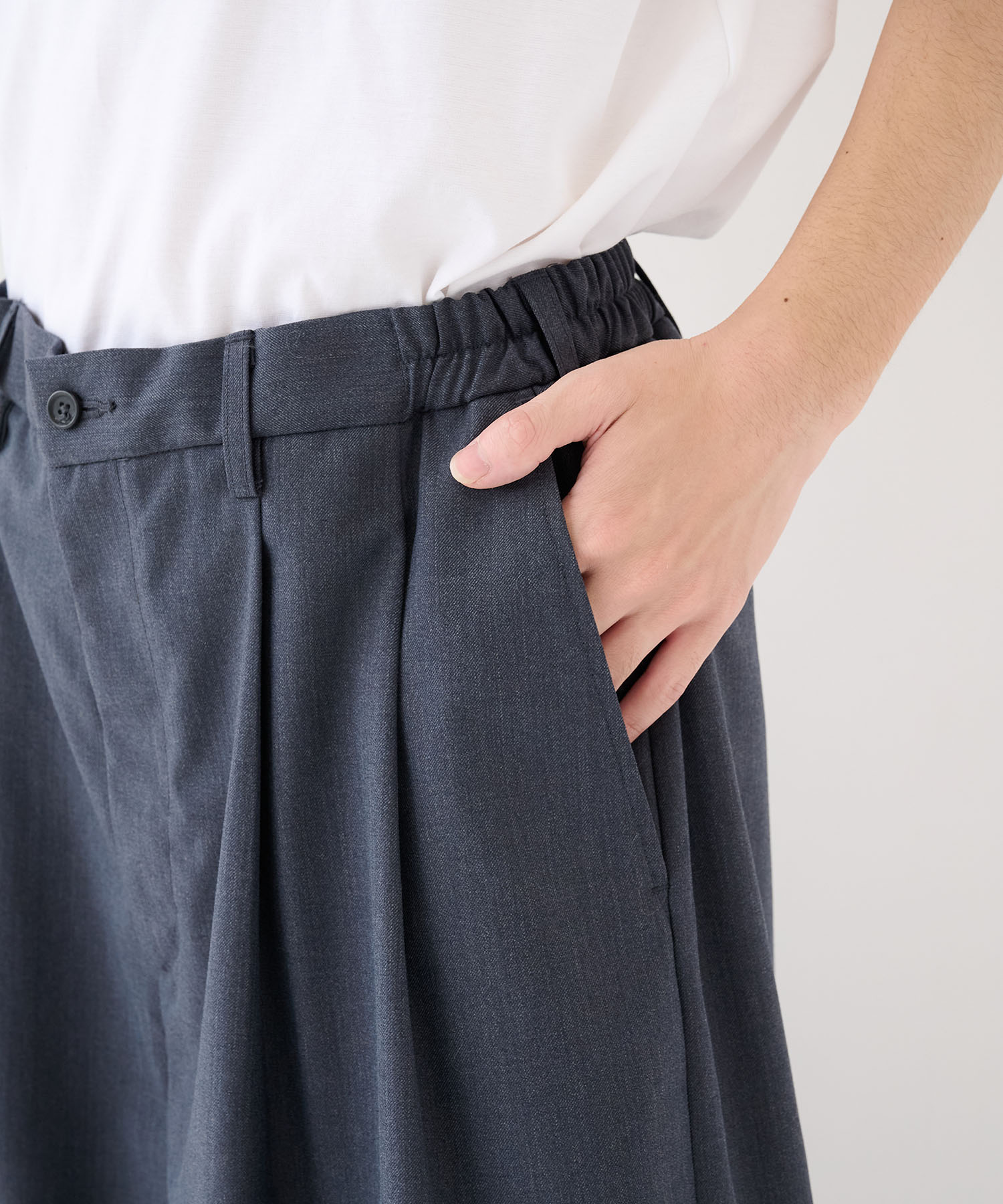 T/W Saxony Shin Cut Wide Easy Trousers COOTIE PRODUCTIONS