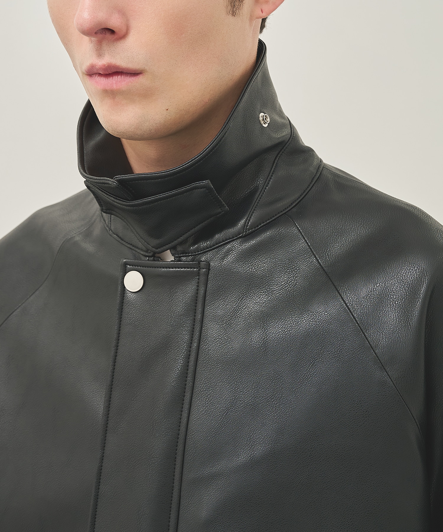MODERN LEATHER BLOUSON STUDIOUS