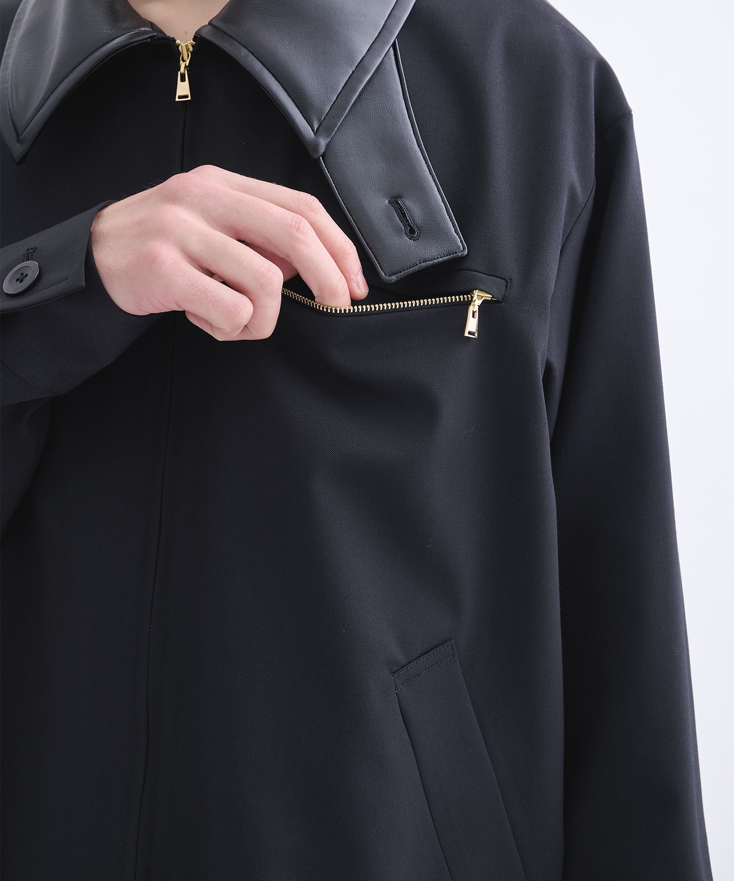 別注 Leather Color Zip Blouson CULLNI