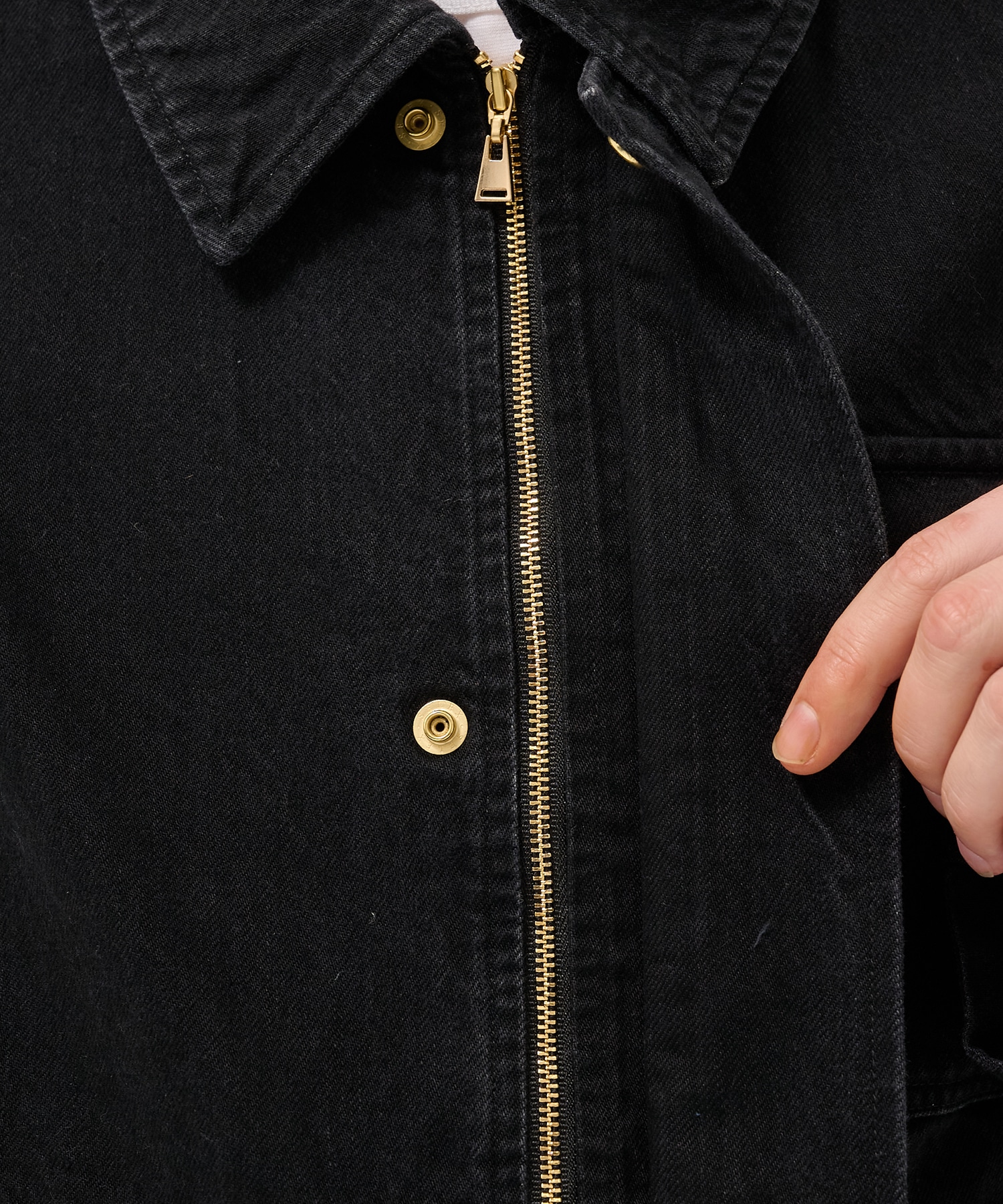 Big Flap Pocket Bow Tie Denim Jacket CULLNI