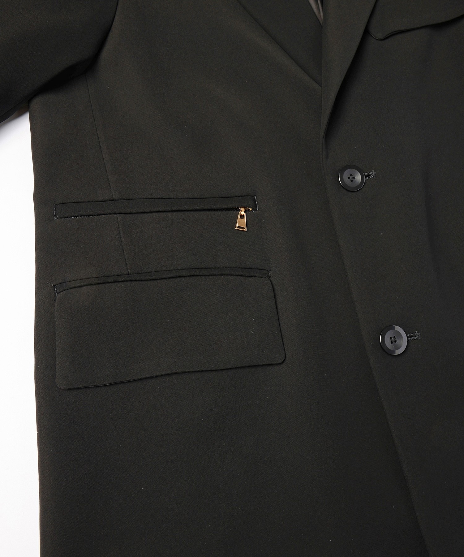 Double Cloth Twill Zip Pocket Tailored Jacket CULLNI