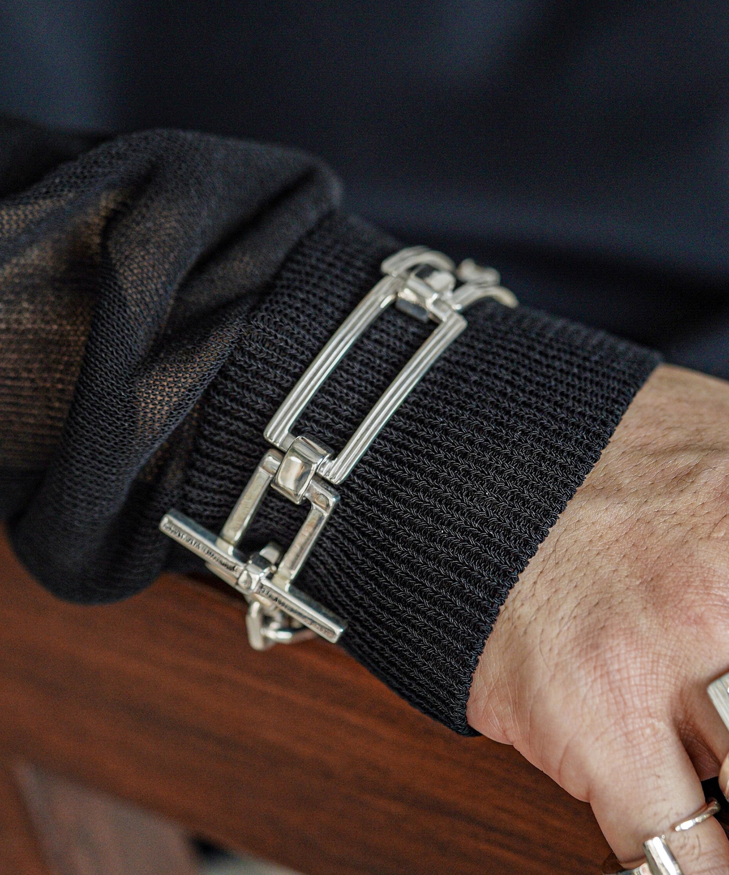 BN-051 See through All Square bracelet WAKAN SILVER SMITH