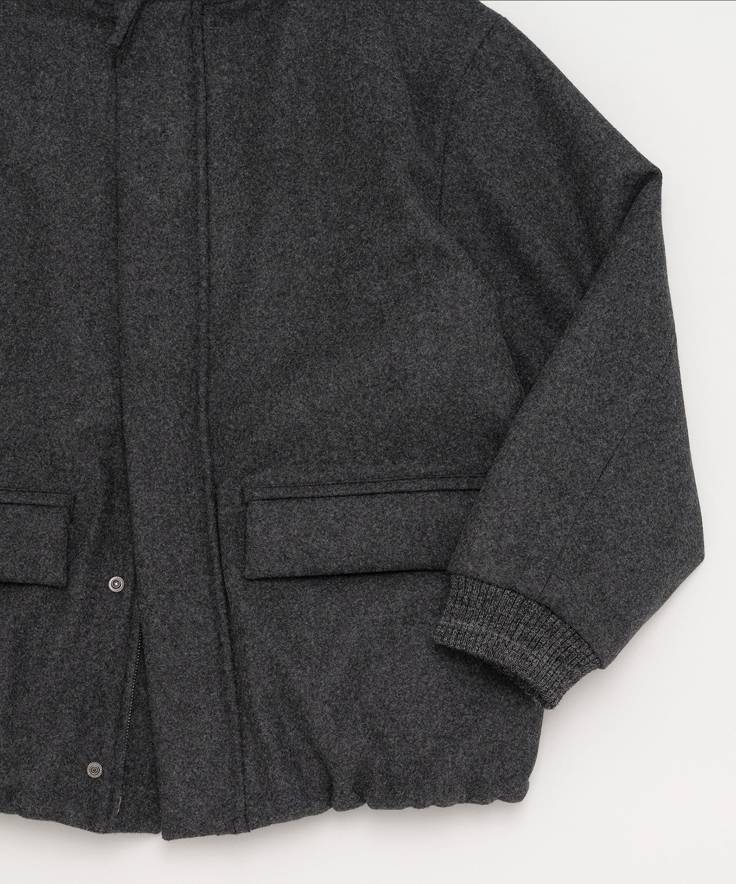 Padded wool blouson STILL BY HAND