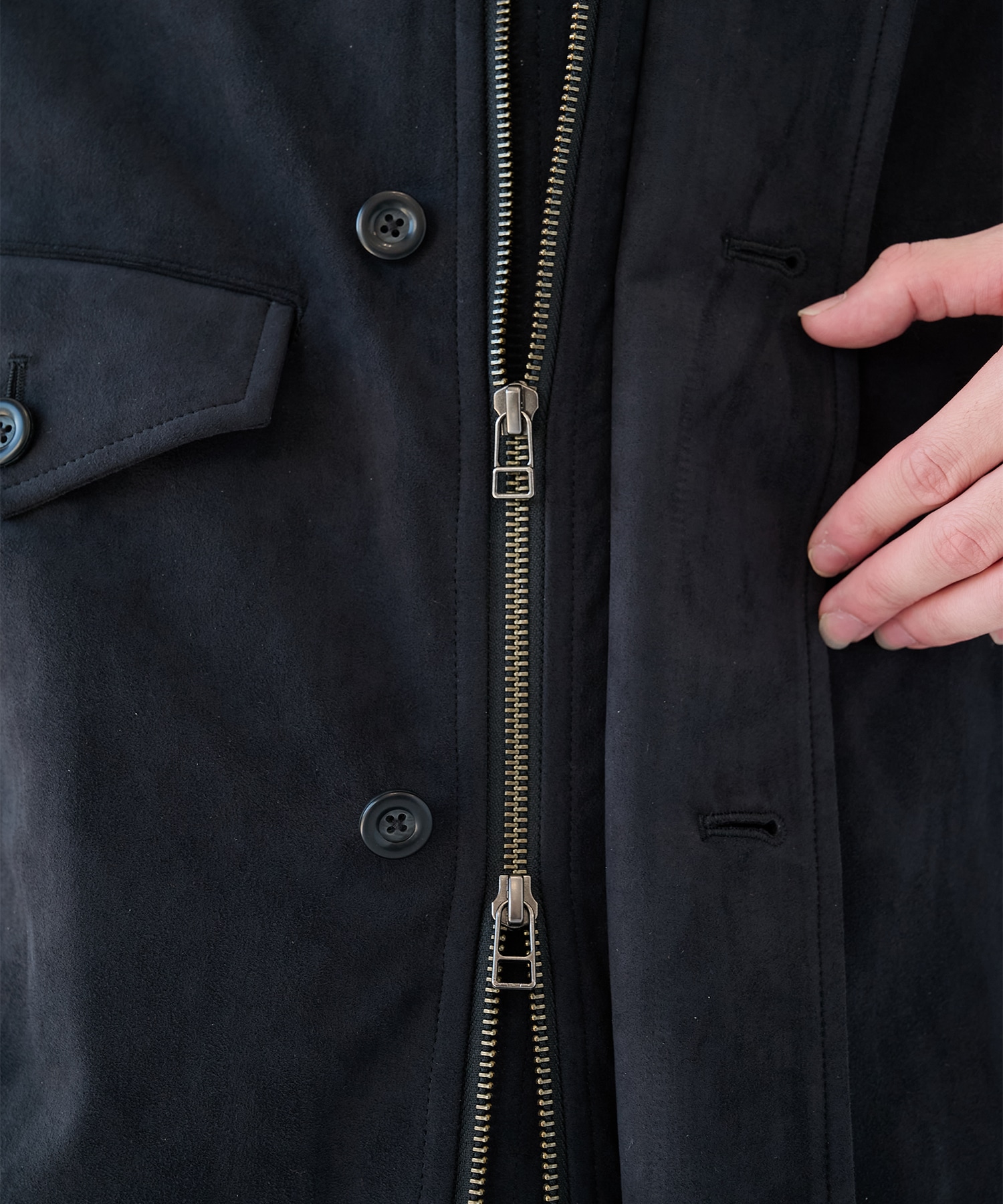 別注 4 Pockets Zip-up Rib Blouson UJOH HOMME