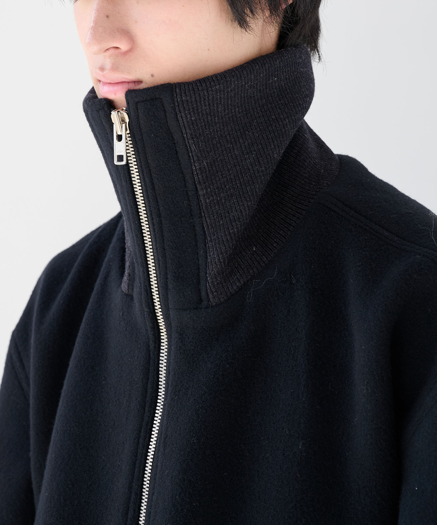 WOOL ZIP FLIGHT JACKET is-ness