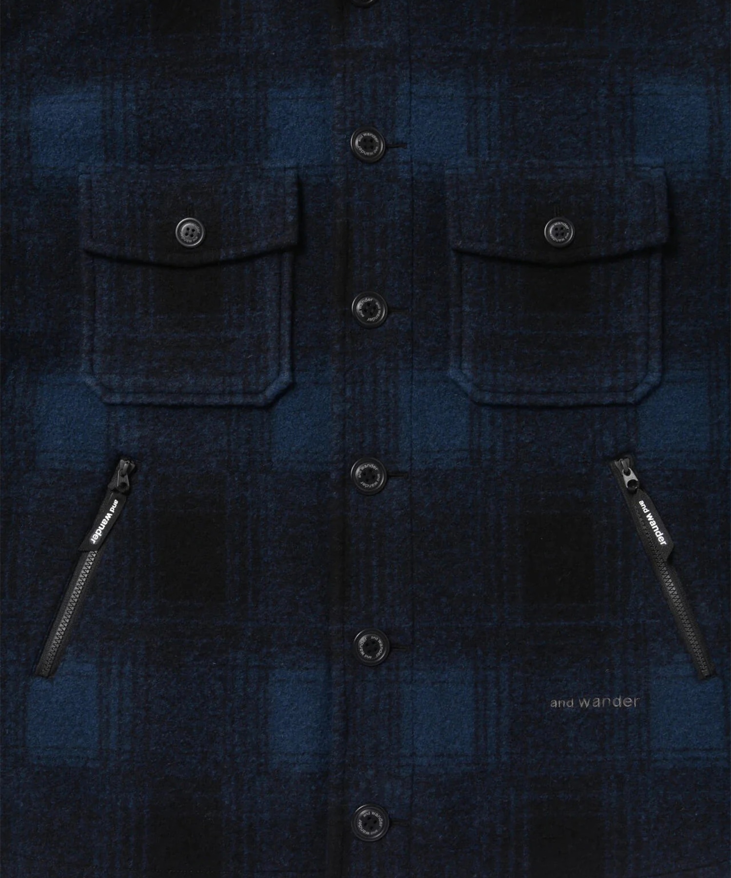 wool shaggy jacket long and wander