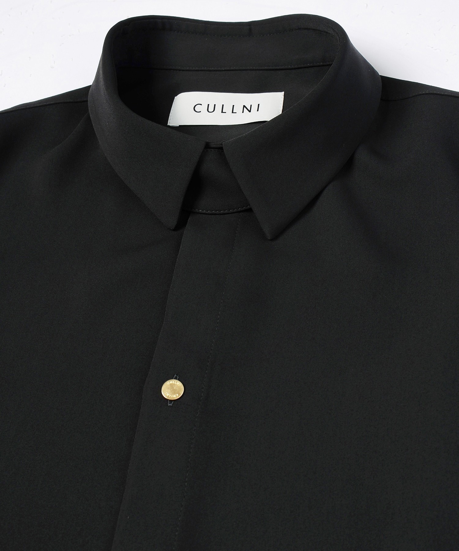 Double Cloth Chin Tab Long Sleeve Shirt CULLNI
