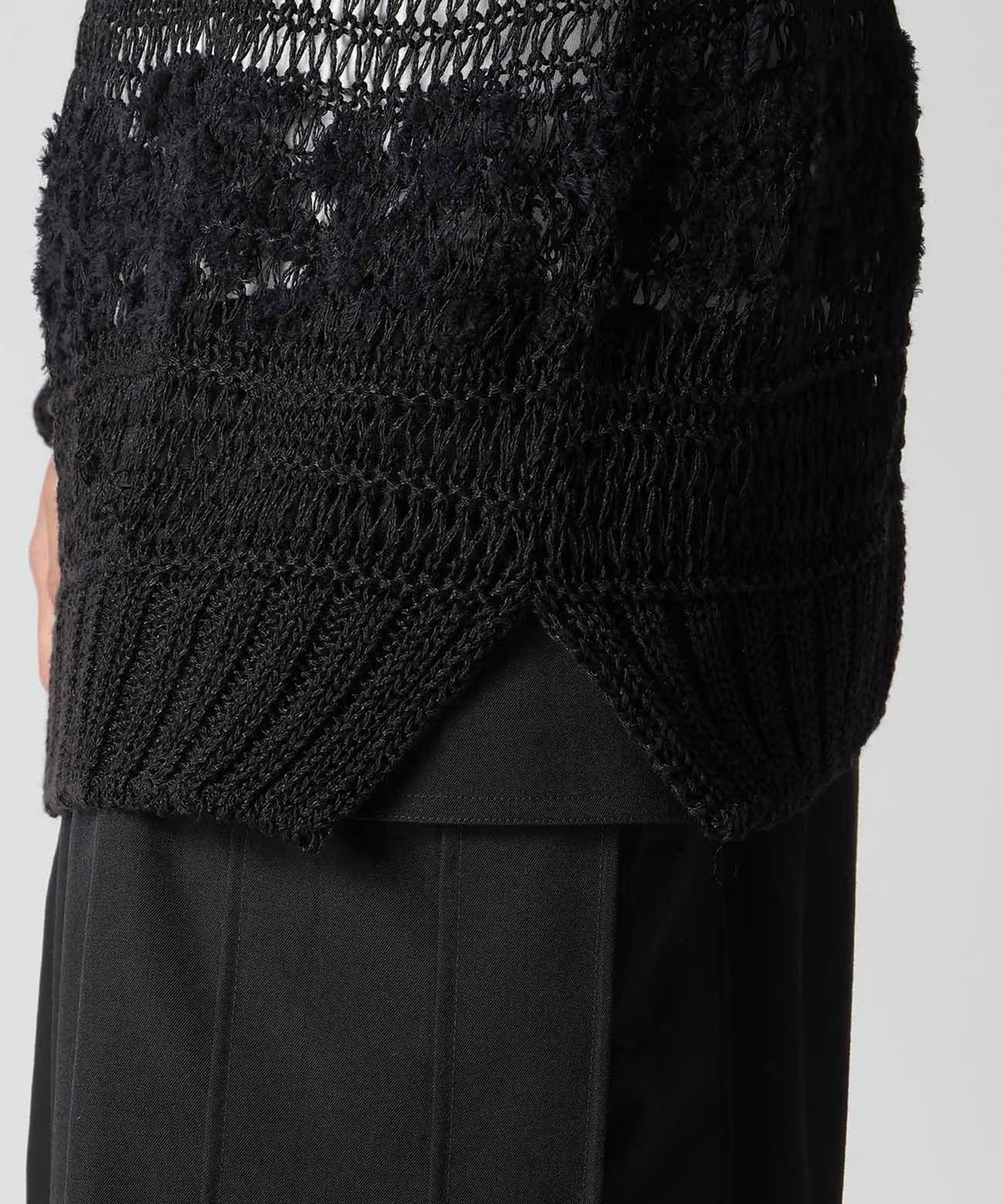 ボーダー切り替え丸首PO Yohji Yamamoto