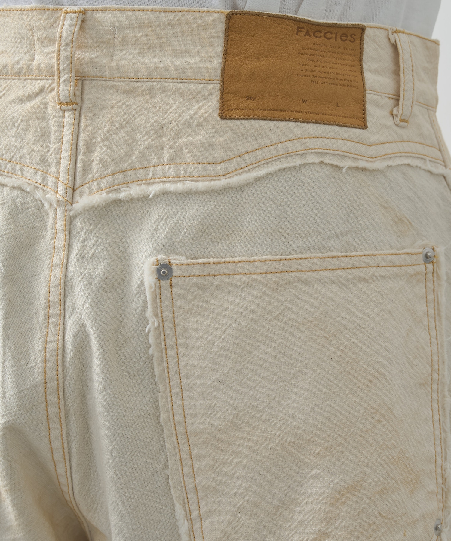 AGINGA DUCK DOUBLE KNEE PANTS FACCIES