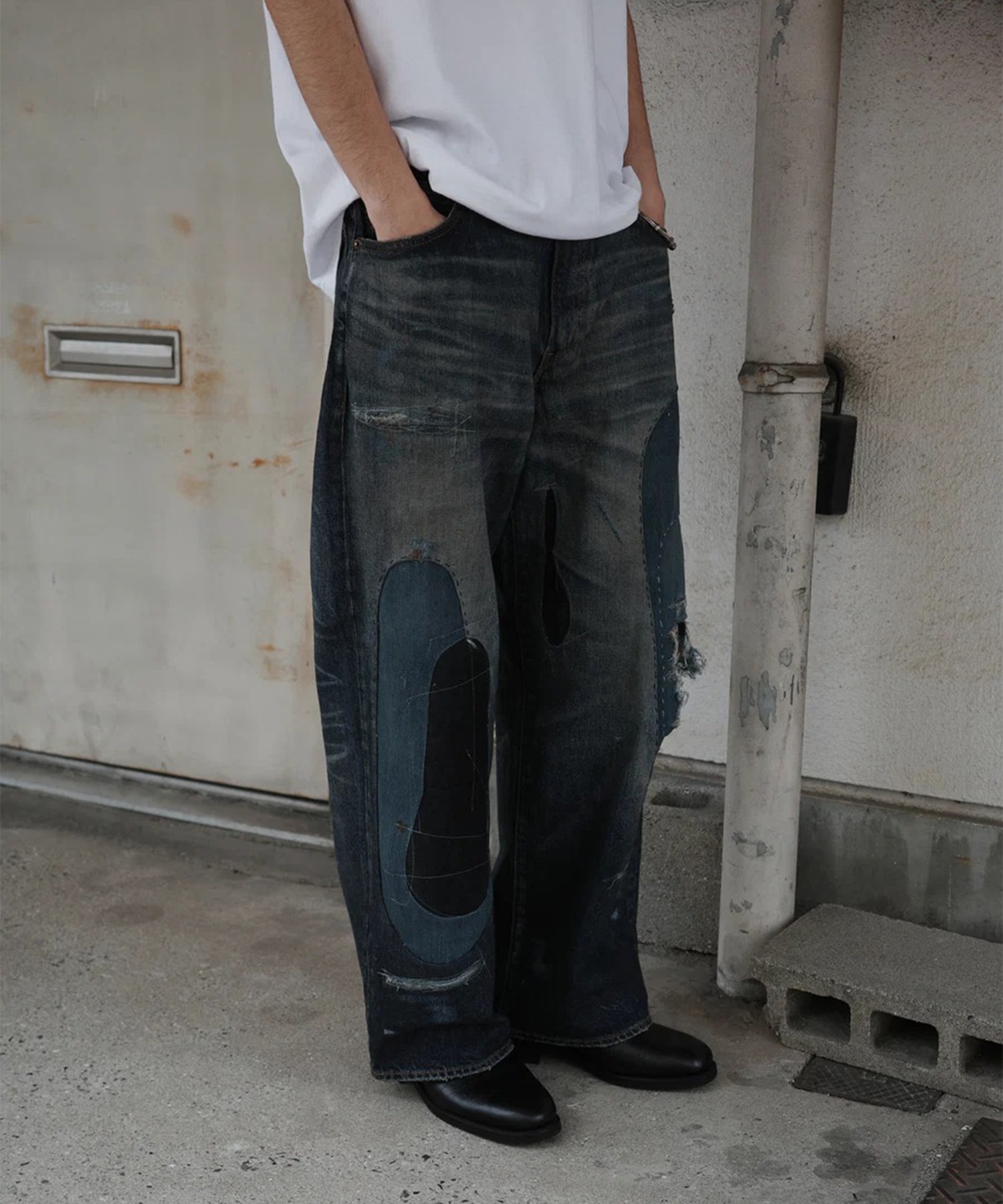 REMAKED WIDE 5P DENIM PANTS ANACHRONORM