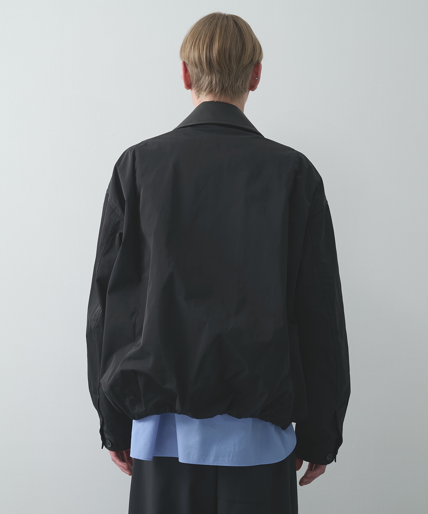 Leather collar Balloon Blouson STUDIOUS