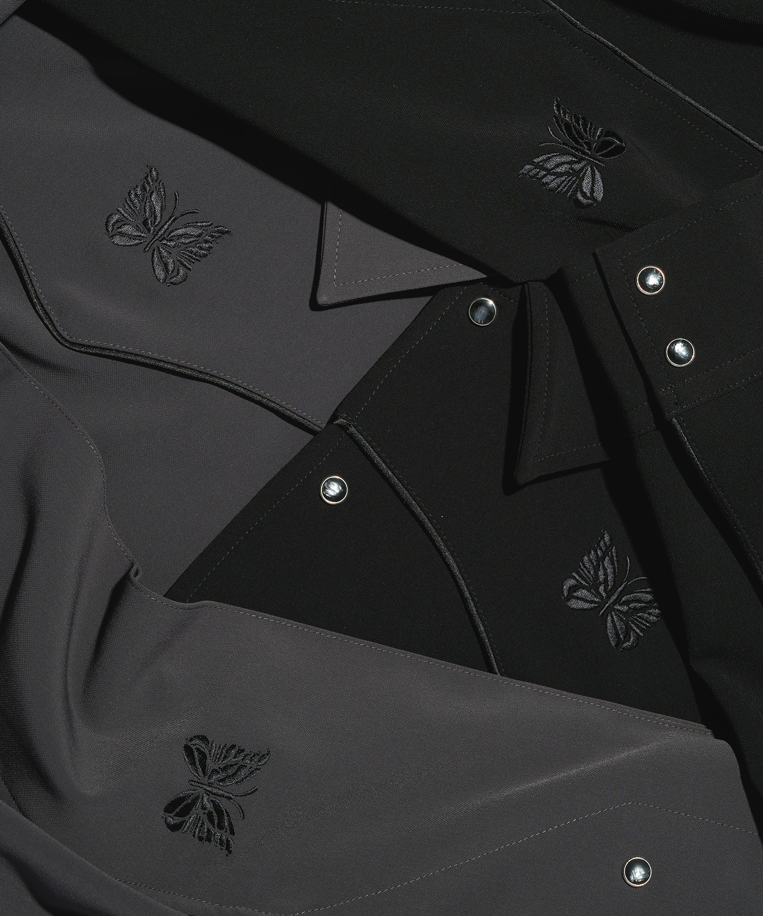 別注 Piping Cowboy Jacket - Poly Double Cloth NEEDLES