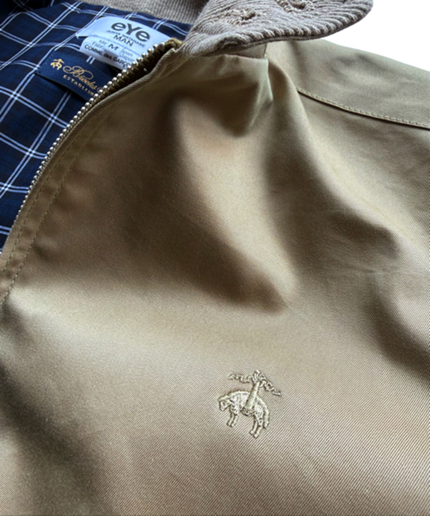 綿エステルギャバ BROOKS BROTHERS Wネーム JUNYA WATANABE MAN