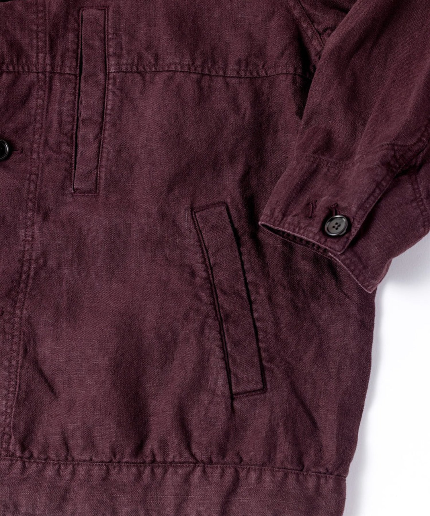 SULFUR DYED LINEN UTILITY JACKET ANACHRONORM