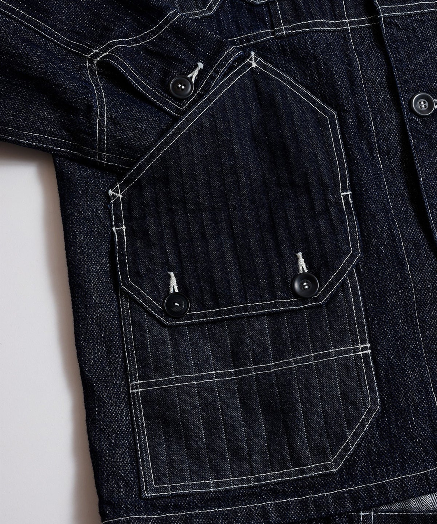 PACHWORK COVERALL JACKET RINSE FDMTL