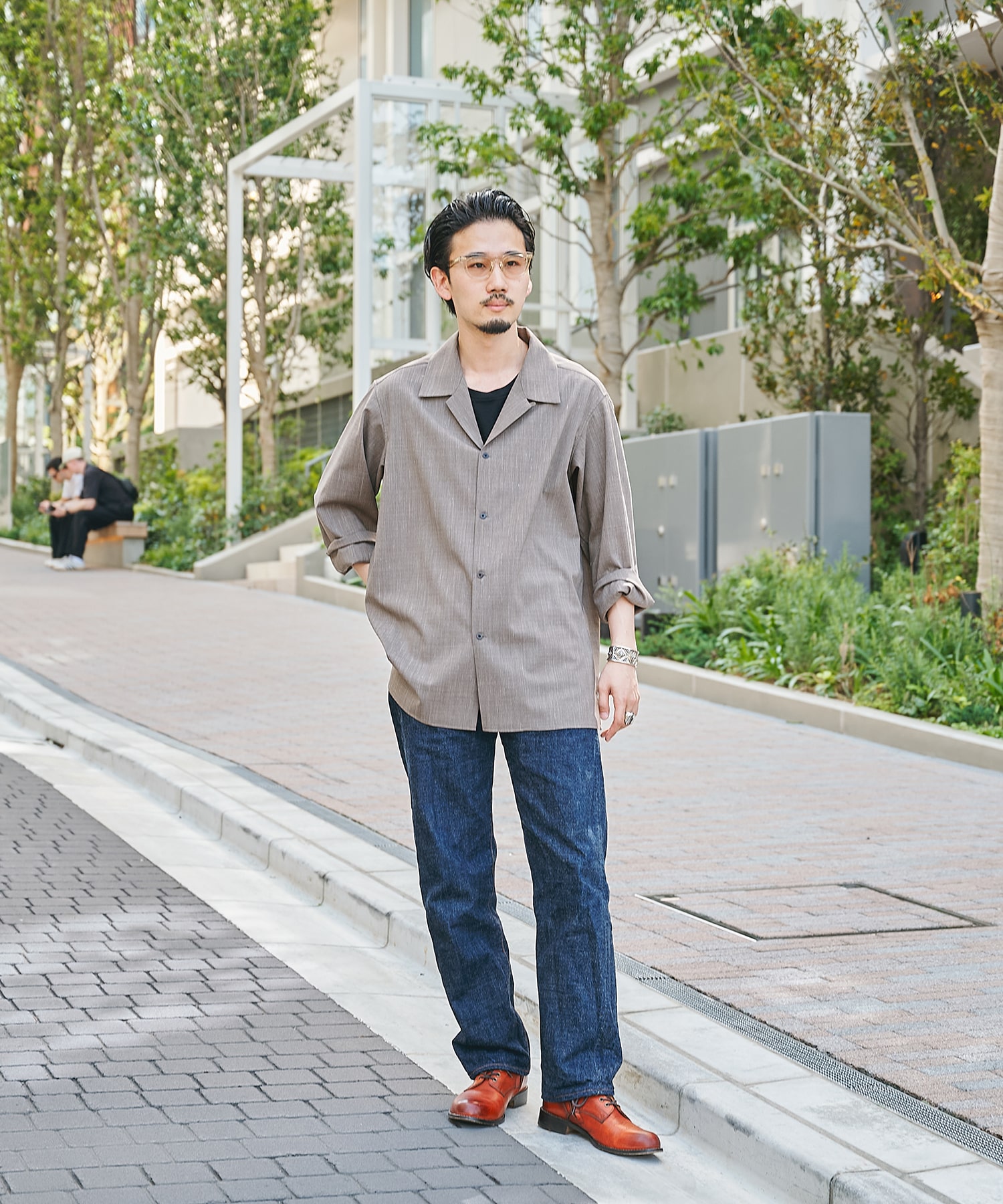 Linenｗool Cupra Shirts STUDIOUS