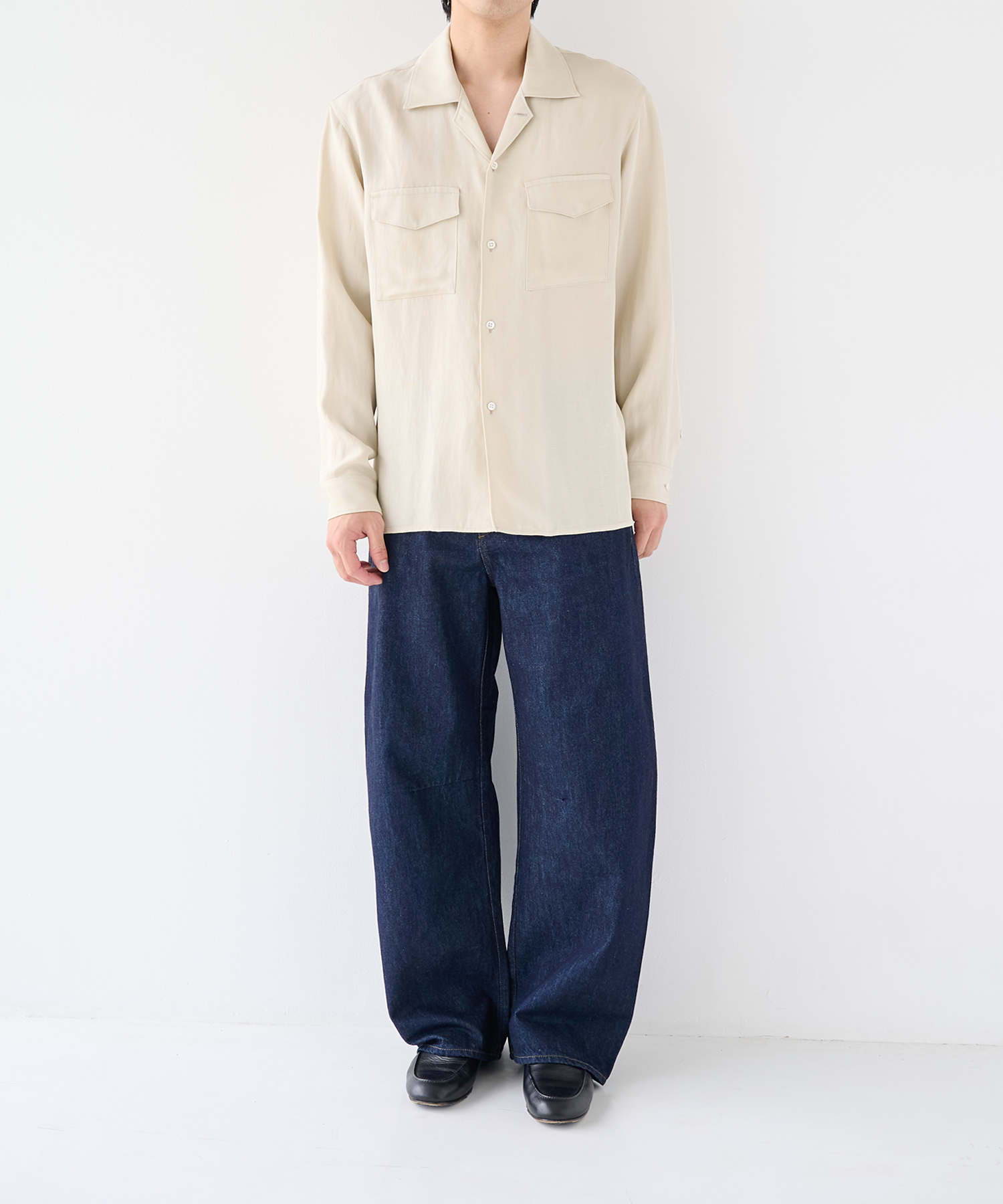 Noseason Linen Open Shirts STUDIOUS