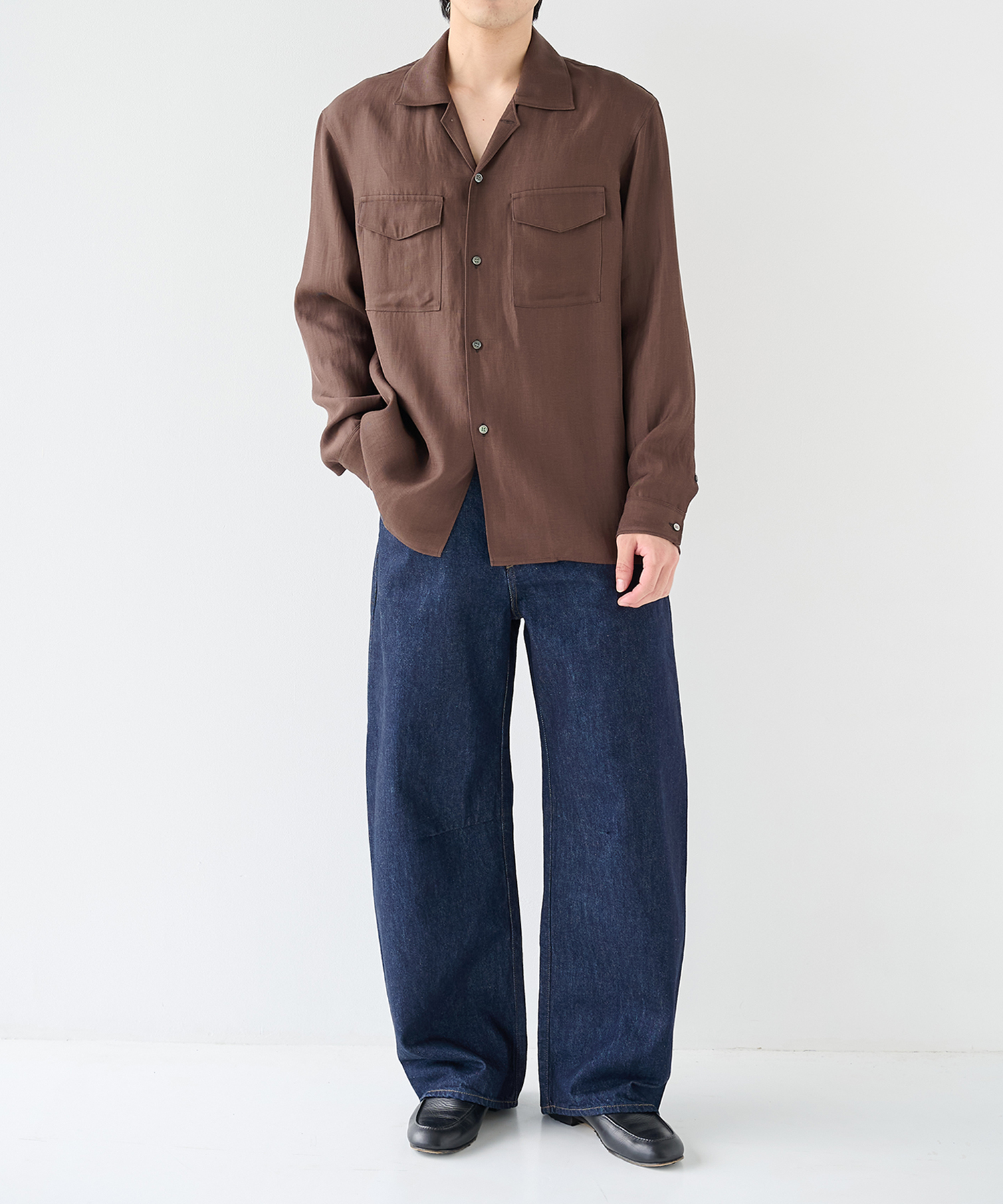 Noseason Linen Open Shirts STUDIOUS