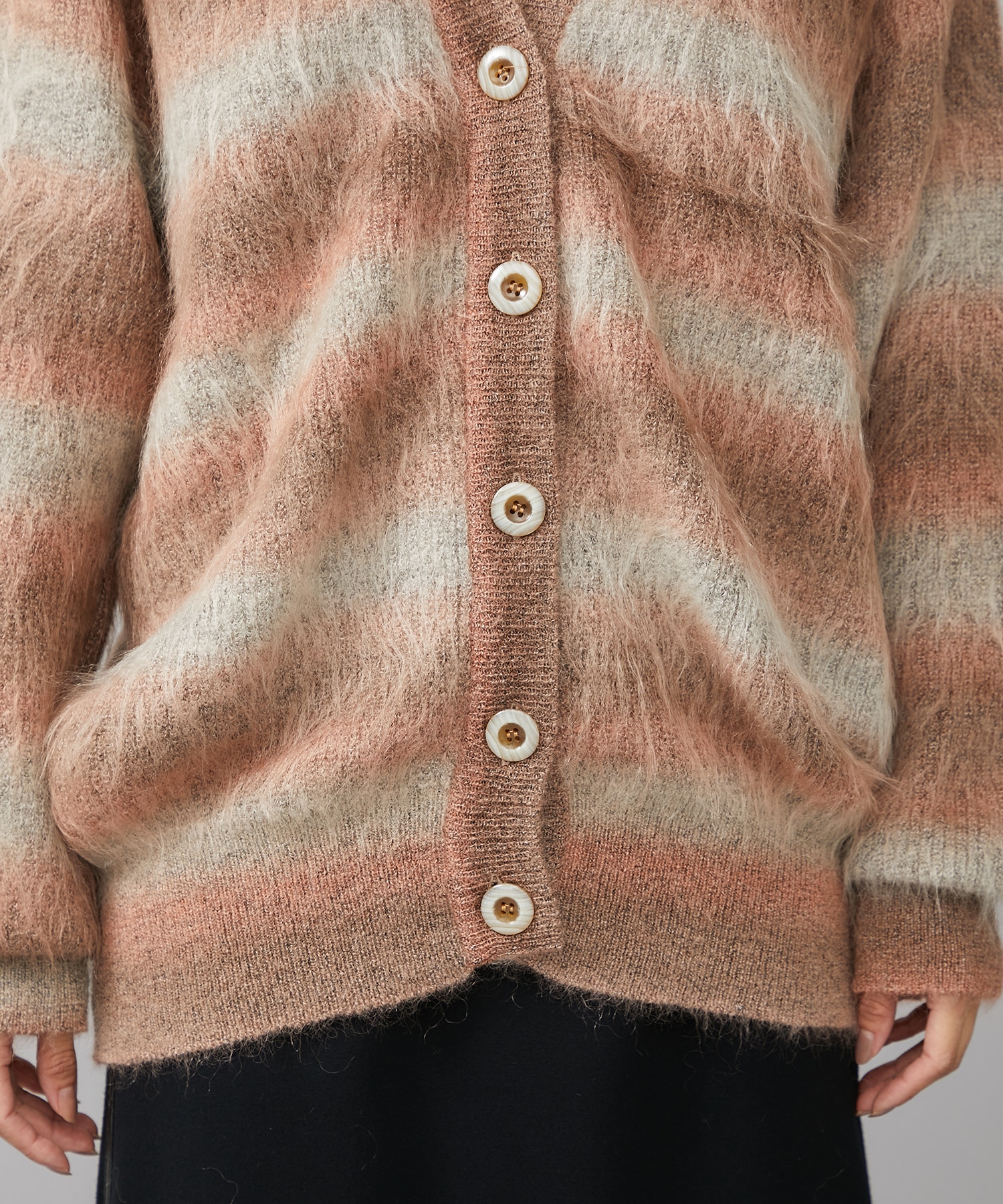 gradation mohair cardigan