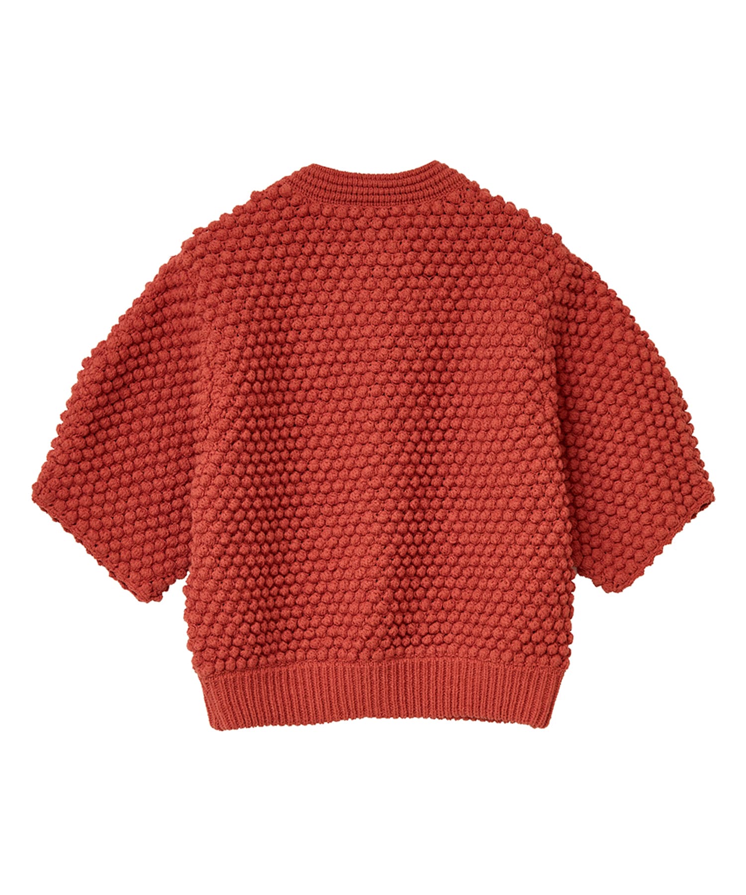 3D DOT HALF SLEEVE KNIT CARDIGAN(1 RED): CLANE: WOMENS｜ STUDIOUS