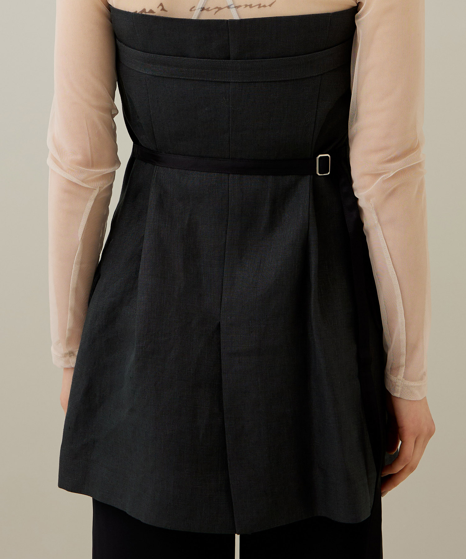 LINEN TAILORED VEST IHNN