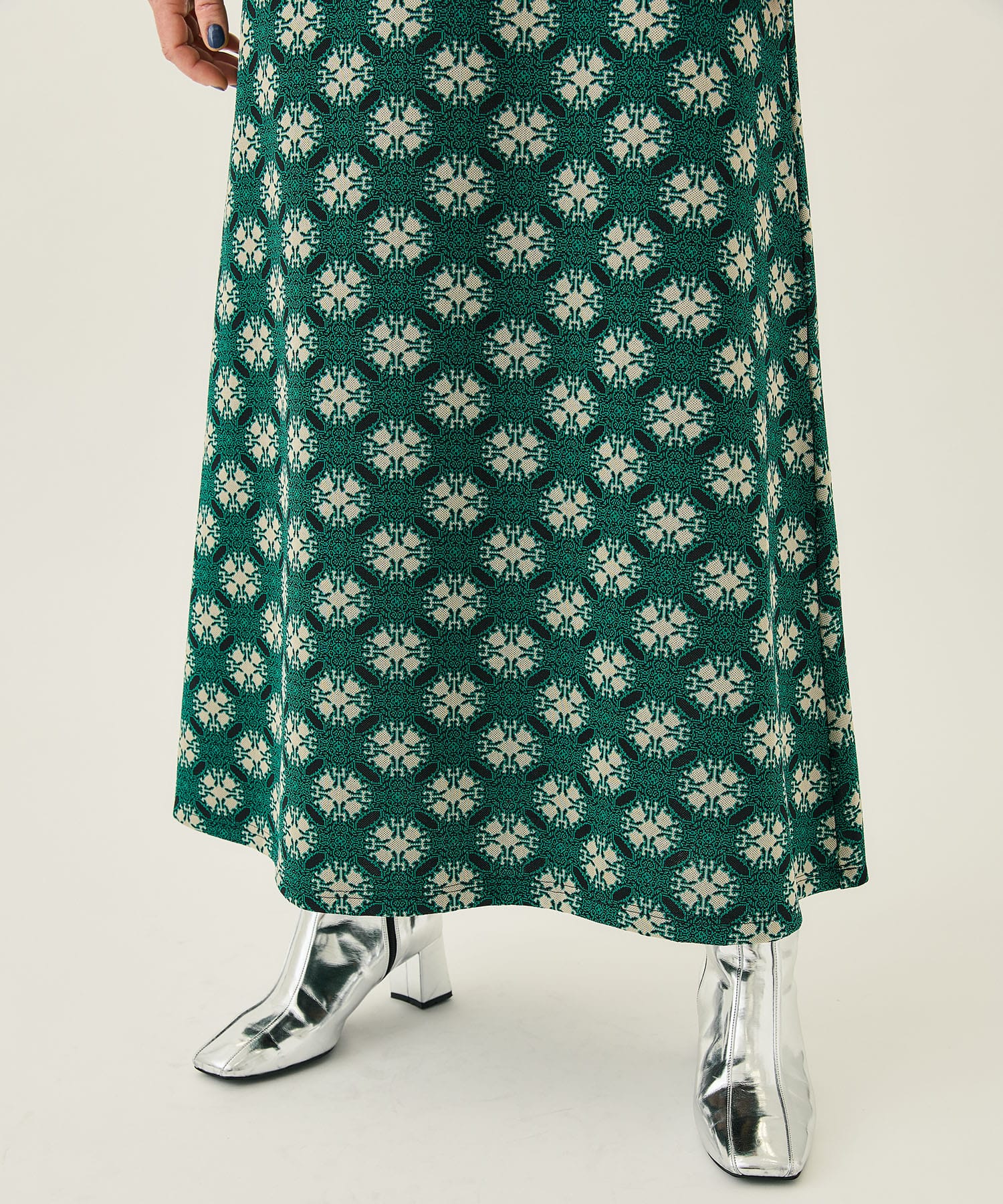 jacquard flare OP(1 GREEN): FUMIE=TANAKA: WOMENS｜ STUDIOUS ONLINE