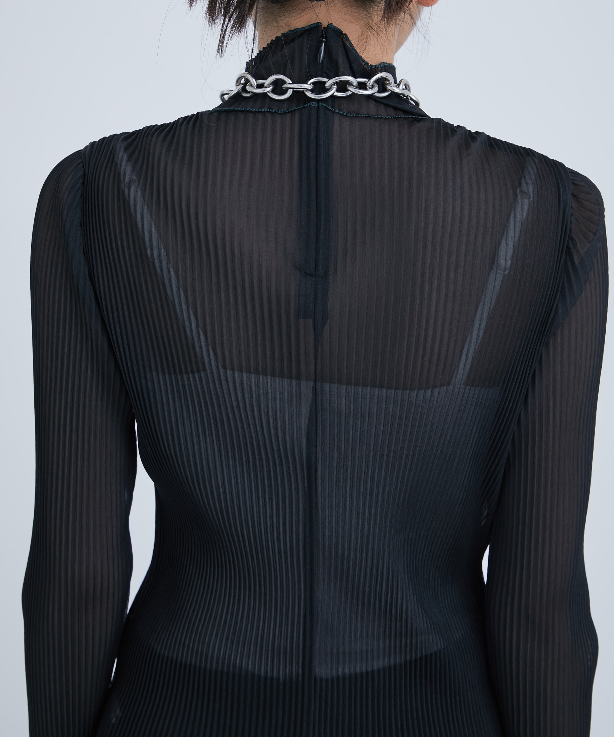 Pleats Sheer Top(FREE BLACK): STUDIOUS: WOMENS｜ STUDIOUS ONLINE